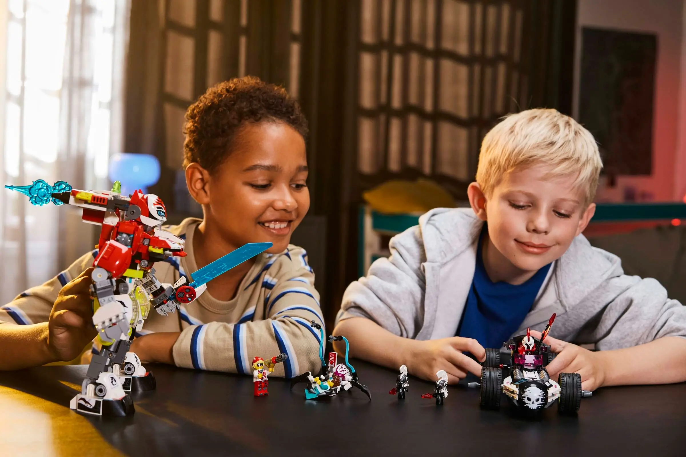 LEGO DREAMZzz Cooper's Tiger Mech & Zero's Hot Rod Car