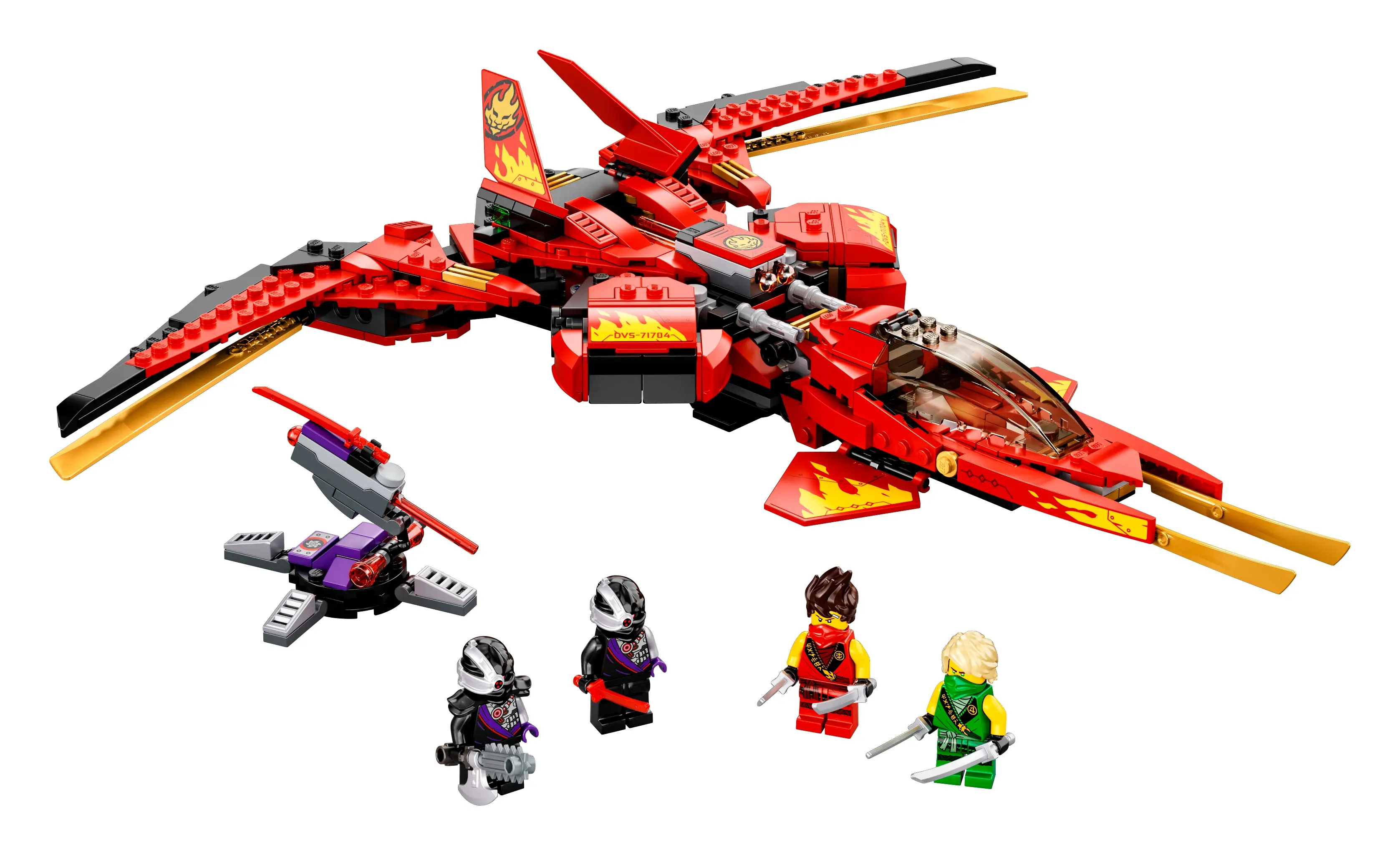 LEGO NINJAGO Kai Fighter • Set 71704 • SetDB1