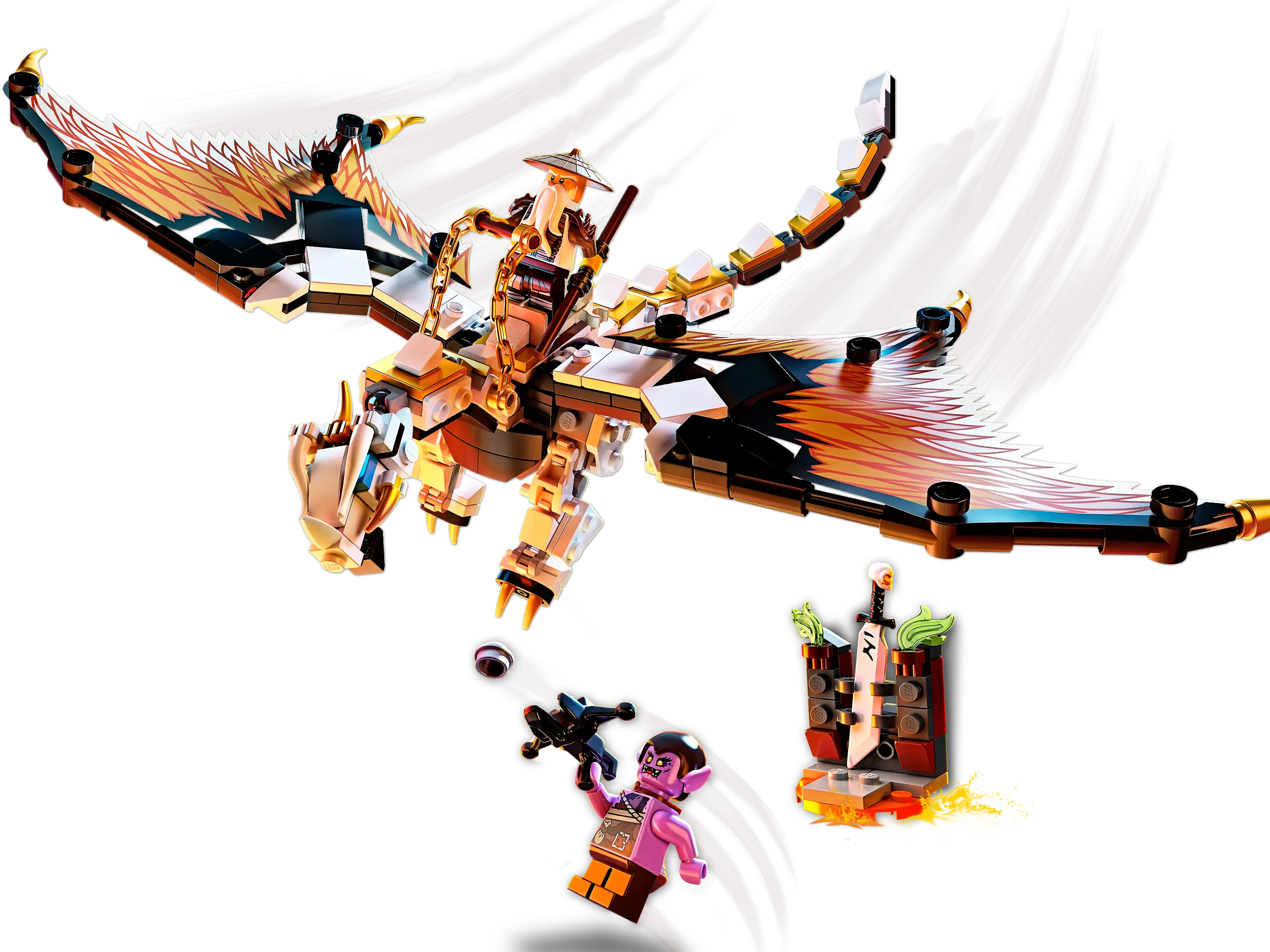 LEGO NINJAGO Wu s Battle Dragon Set 71718 SetDB