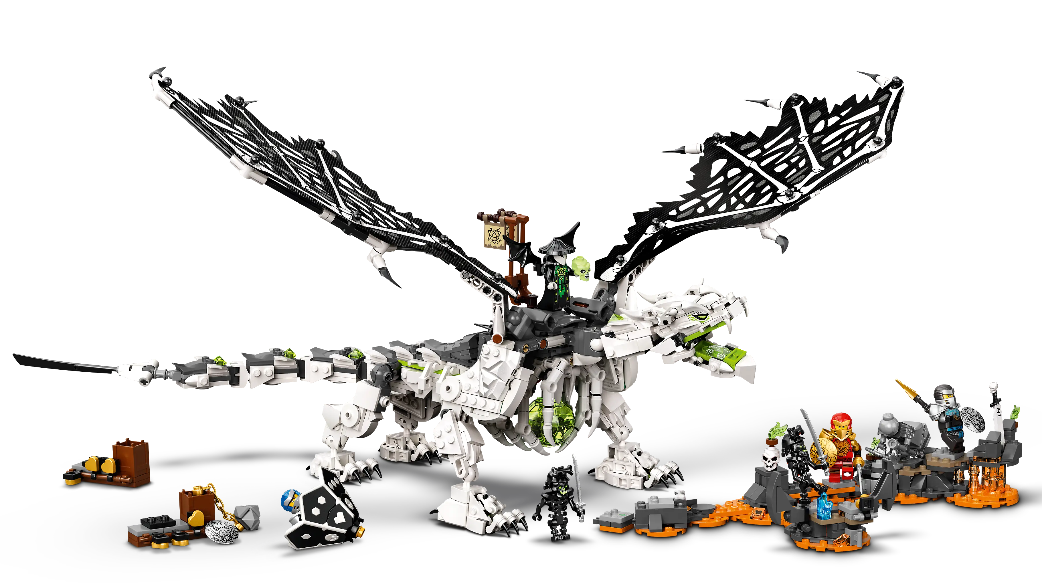 Lego ninjago skull sorcerer dragon sale