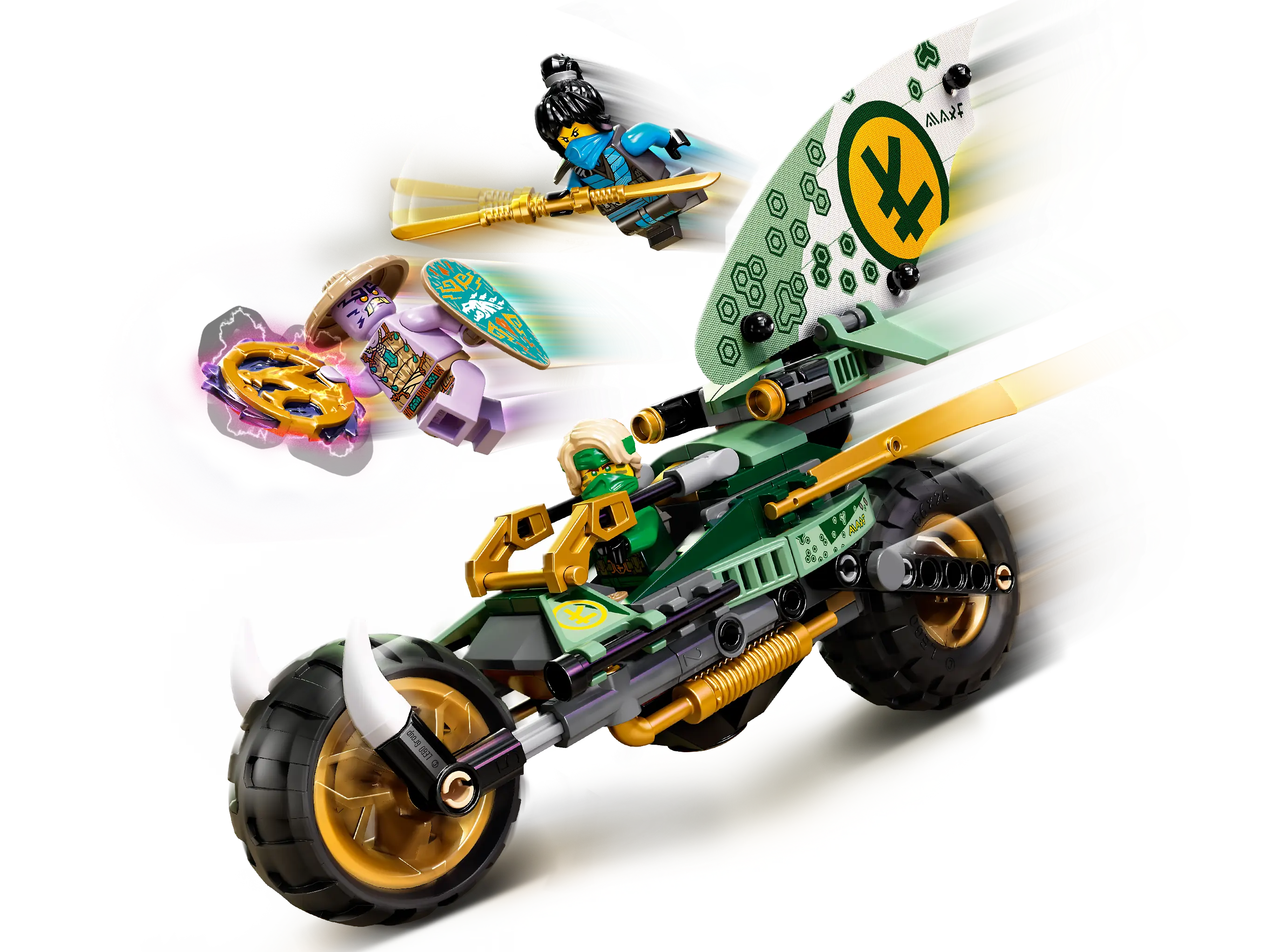 Jungle Chopper Bike Lego Ninjago Green Ninja Motorcycle Lego Toys
