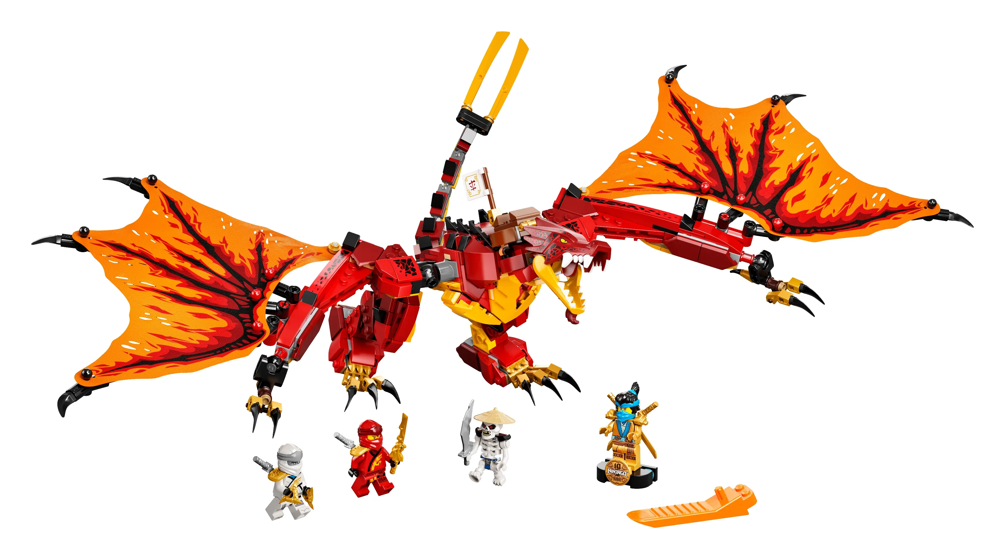 ヤモマーク レッドキング LEGO NINJAGO Fire Dragon Attack • Set 71753 • SetDB