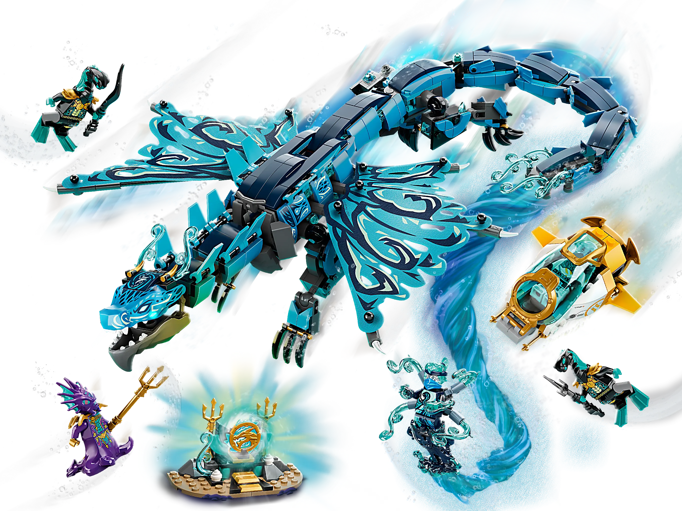 Lego ninjago blue dragon set online