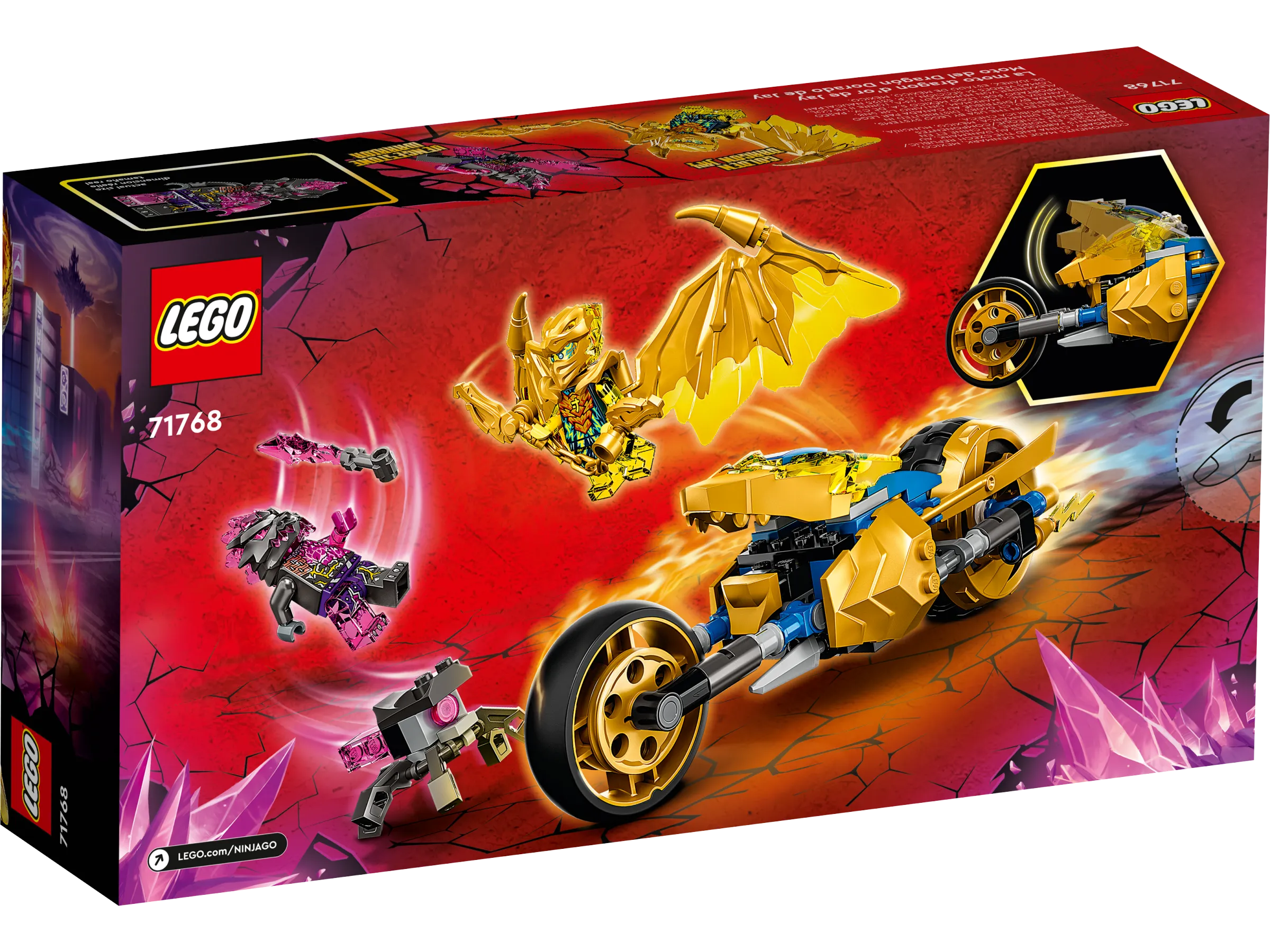 LEGO NINJAGO Jay's Golden Dragon Motorbike • Set 71768