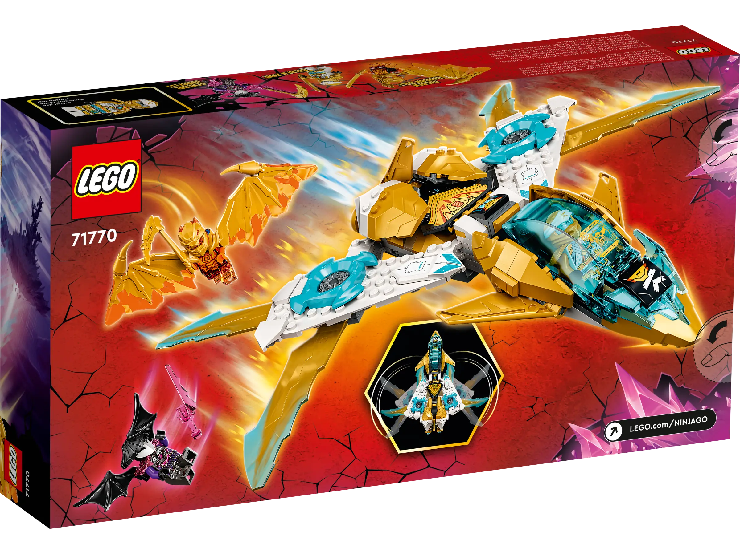LEGO NINJAGO Zane's Golden Dragon Jet • Set 71770