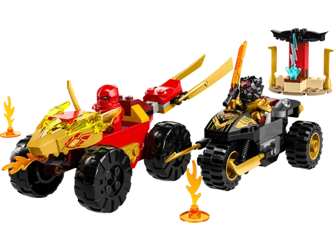 LEGO NINJAGO Kai and Ras's Car and Bike Battle