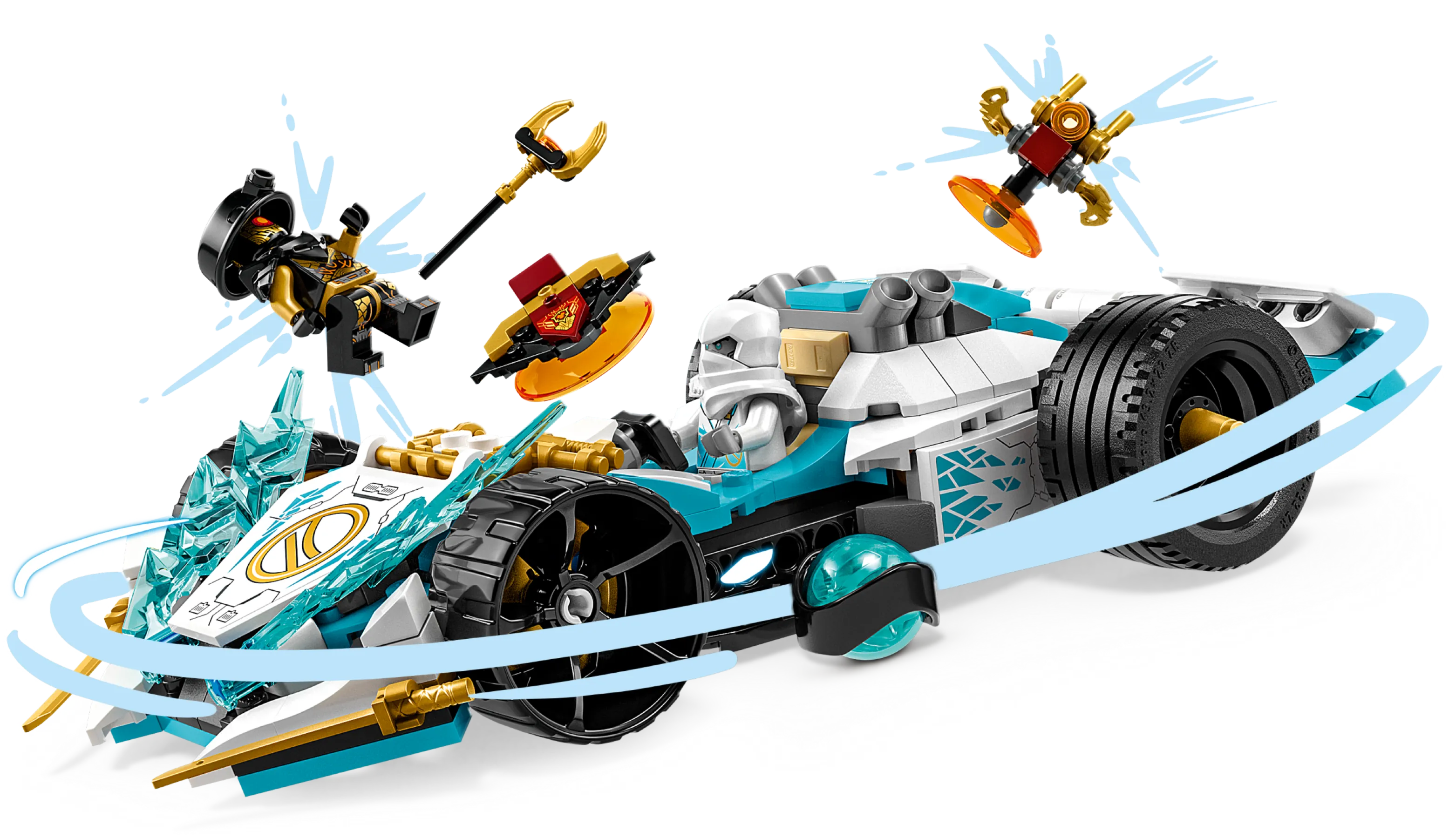 LEGO NINJAGO Zane's Dragon Power Spinjitzu Race Car