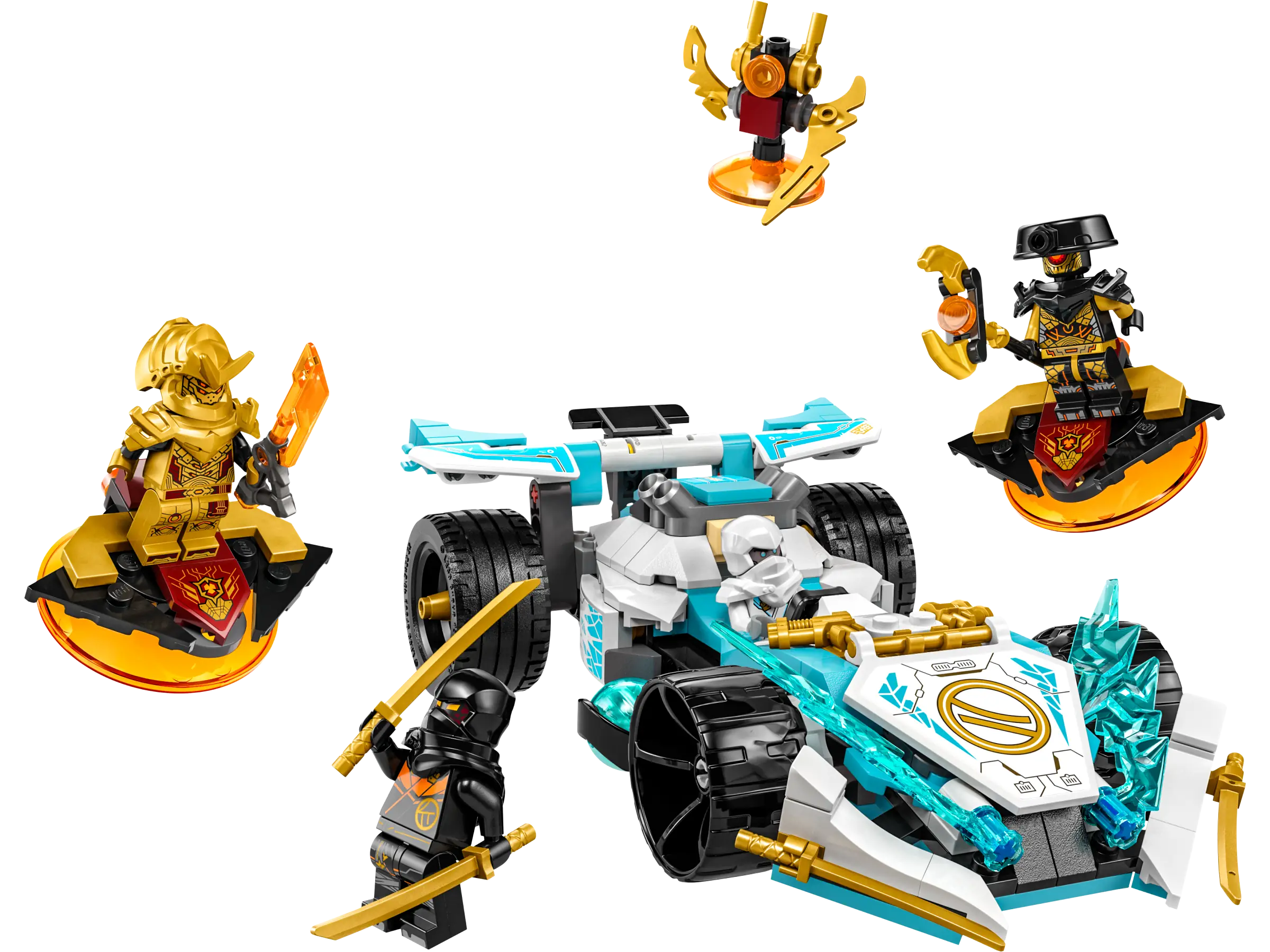 LEGO NINJAGO Zane's Dragon Power Spinjitzu Race Car