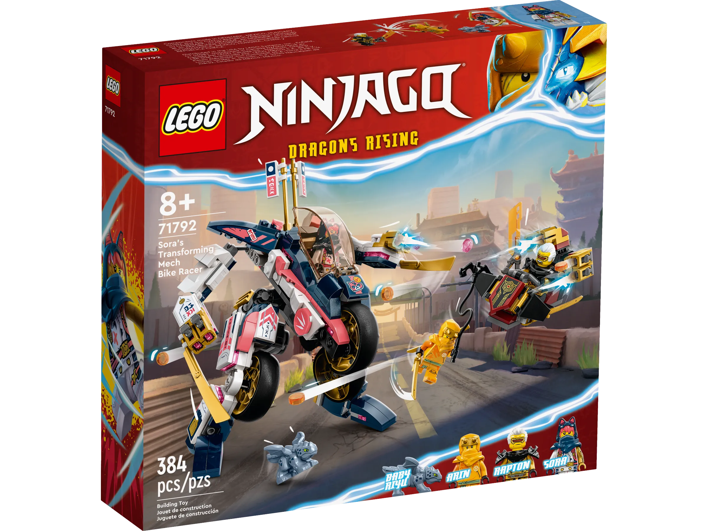 LEGO NINJAGO Sora's Transforming Mech Bike Racer