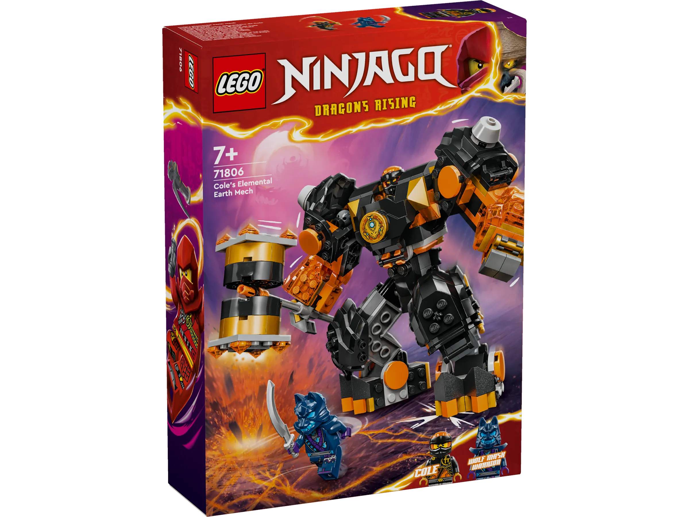 LEGO NINJAGO Cole's Elemental Earth Mech • Set 71806