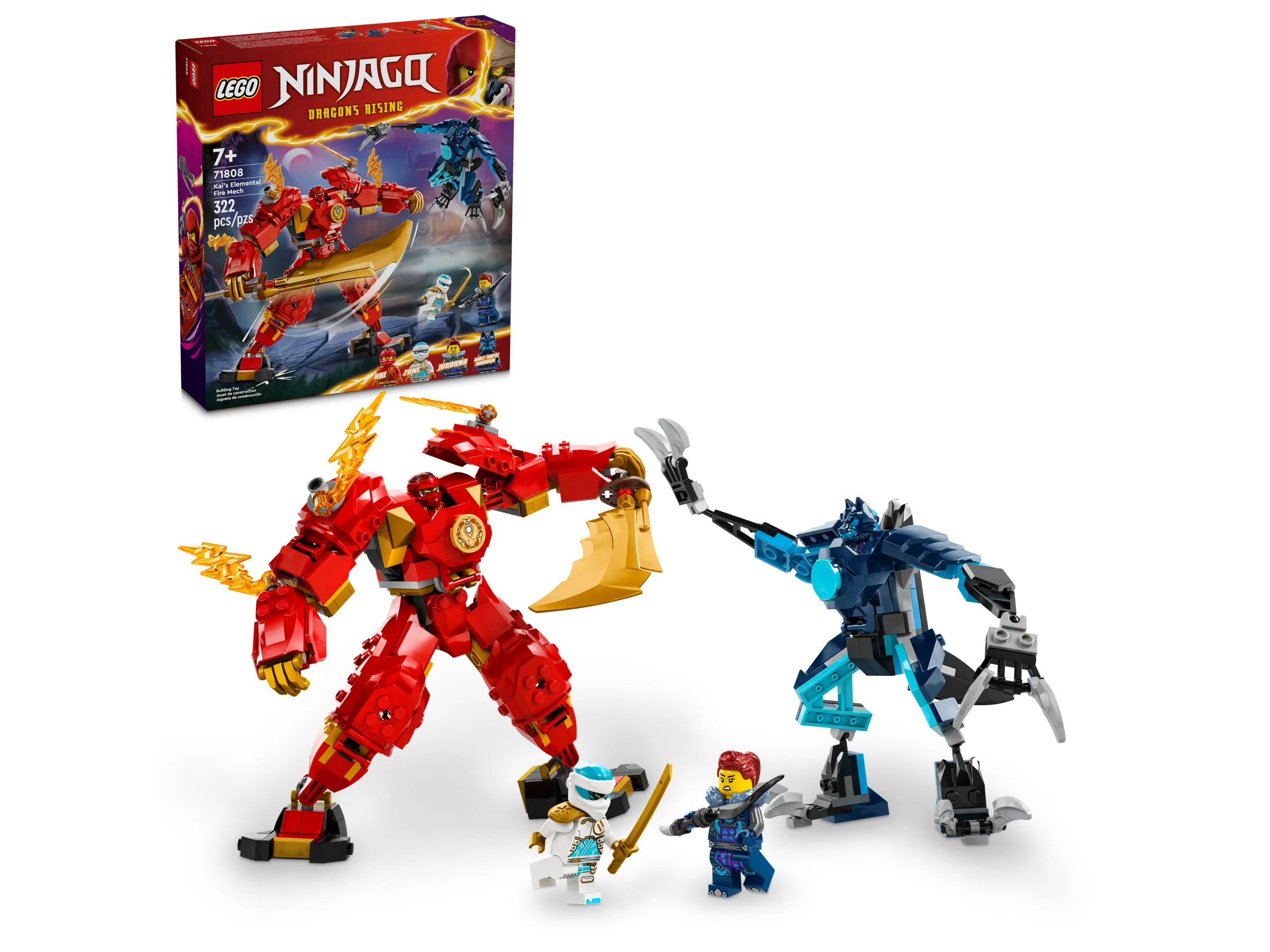 LEGO NINJAGO Kai s Elemental Fire Mech Set 71808