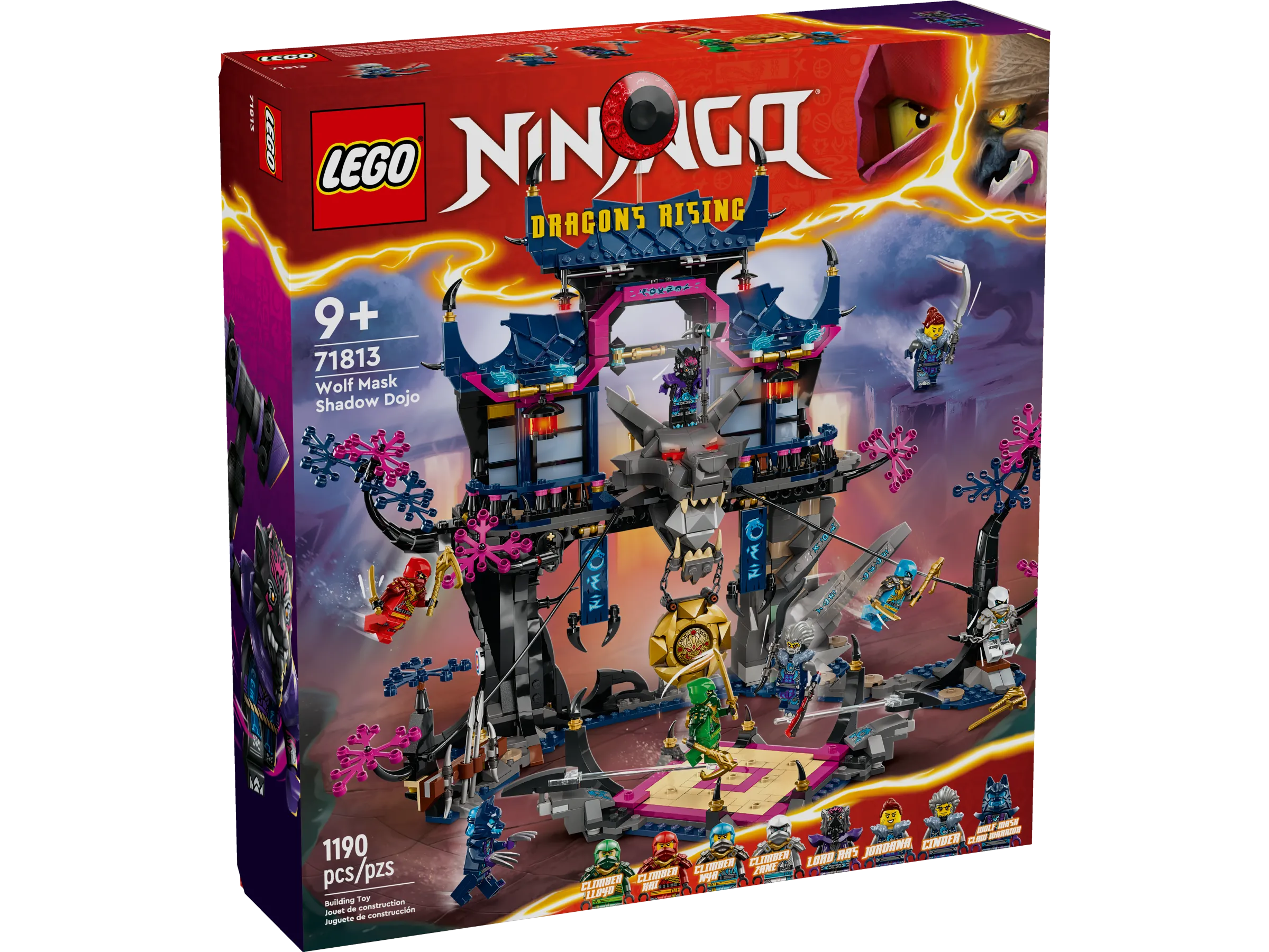 LEGO NINJAGO Wolf Mask Shadow Dojo • Set 71813 • SetDB