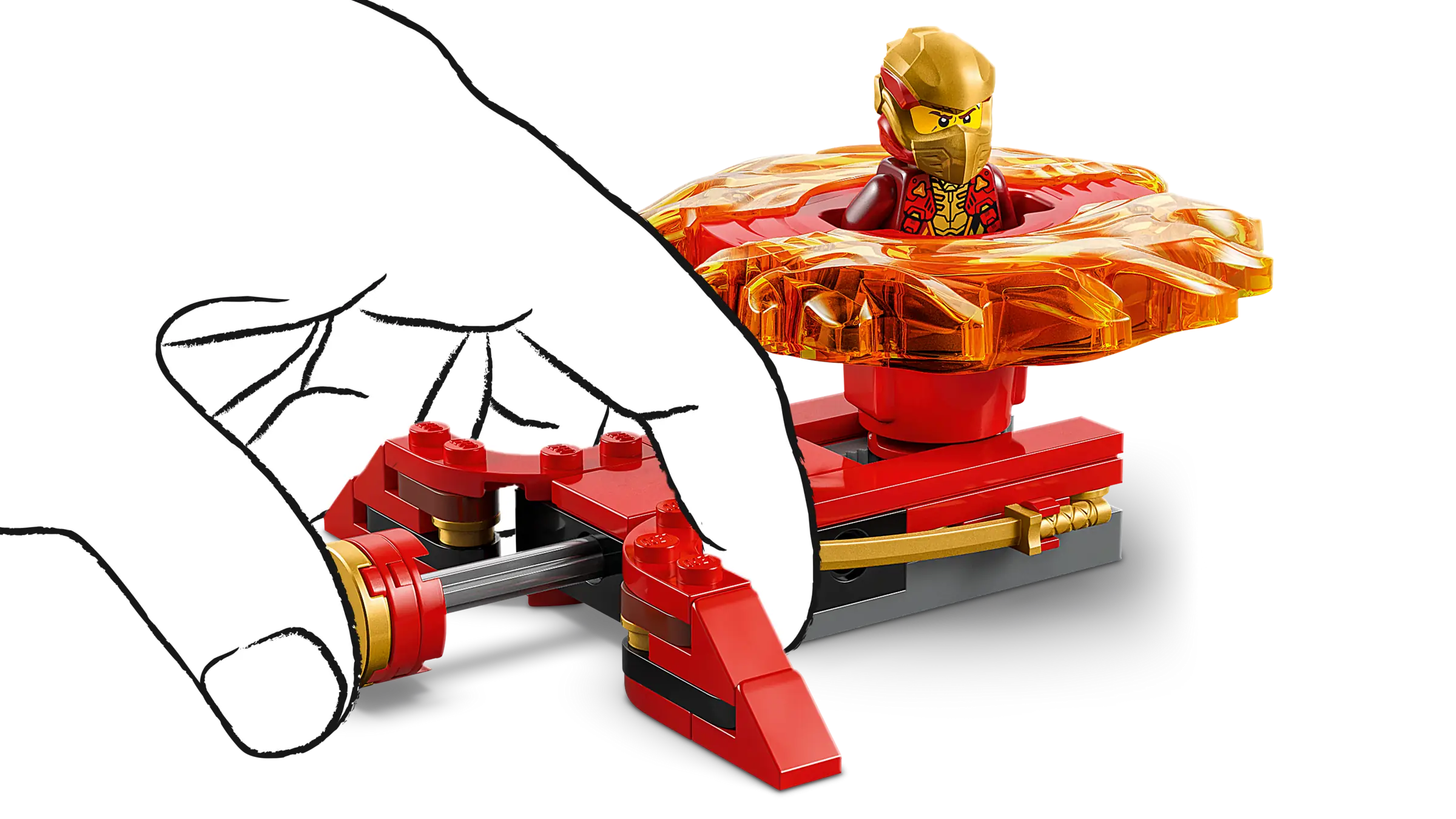 LEGO NINJAGO Kai's Dragon Spinjitzu Spinner • Set 71823