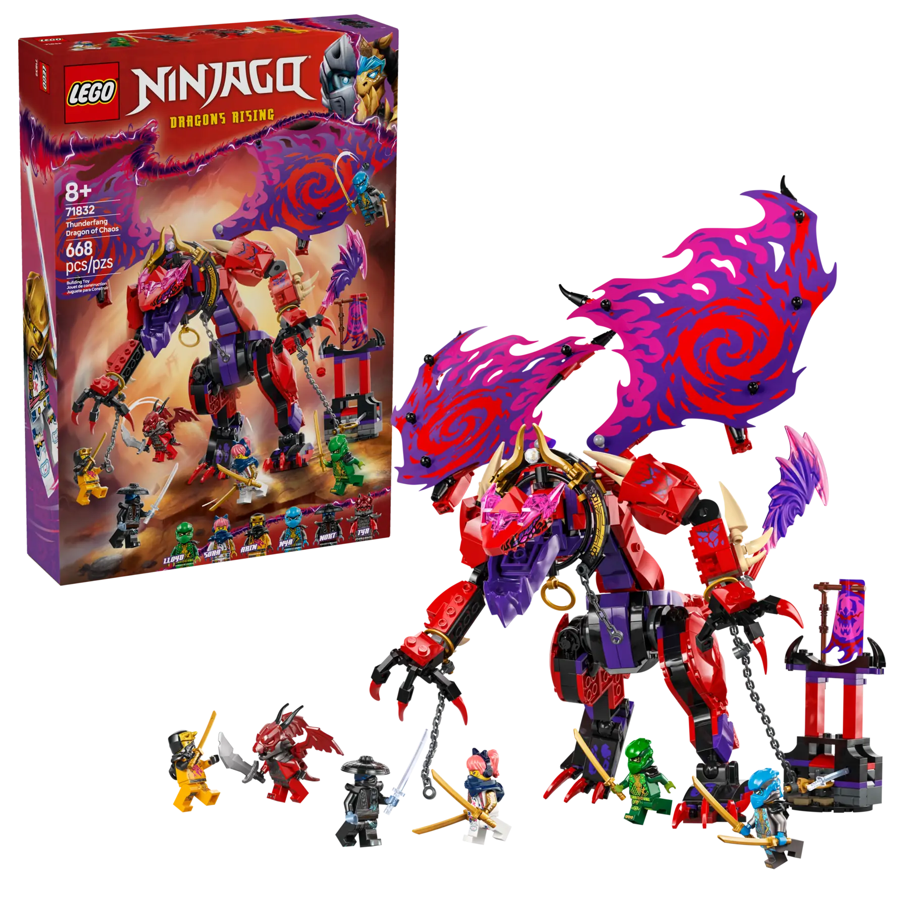 LEGO NINJAGO Thunderfang Dragon of Chaos • Set 71832 • SetDB