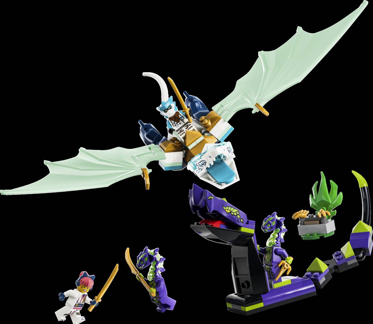 LEGO NINJAGO Zane's Ice Dragon Battle • Set 71865