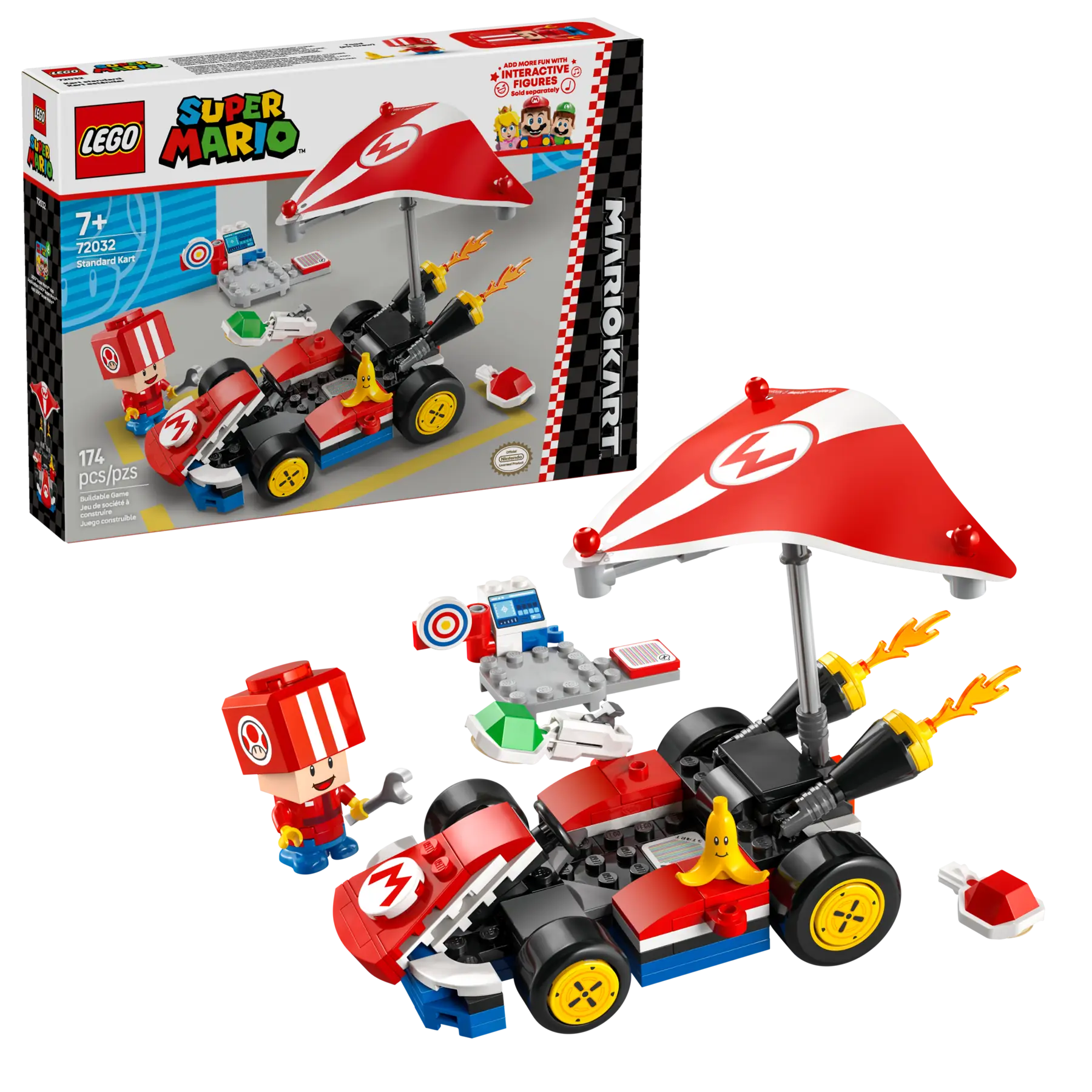LEGO Mario Kart Toys Super Mario Mario Kart Standard Kart