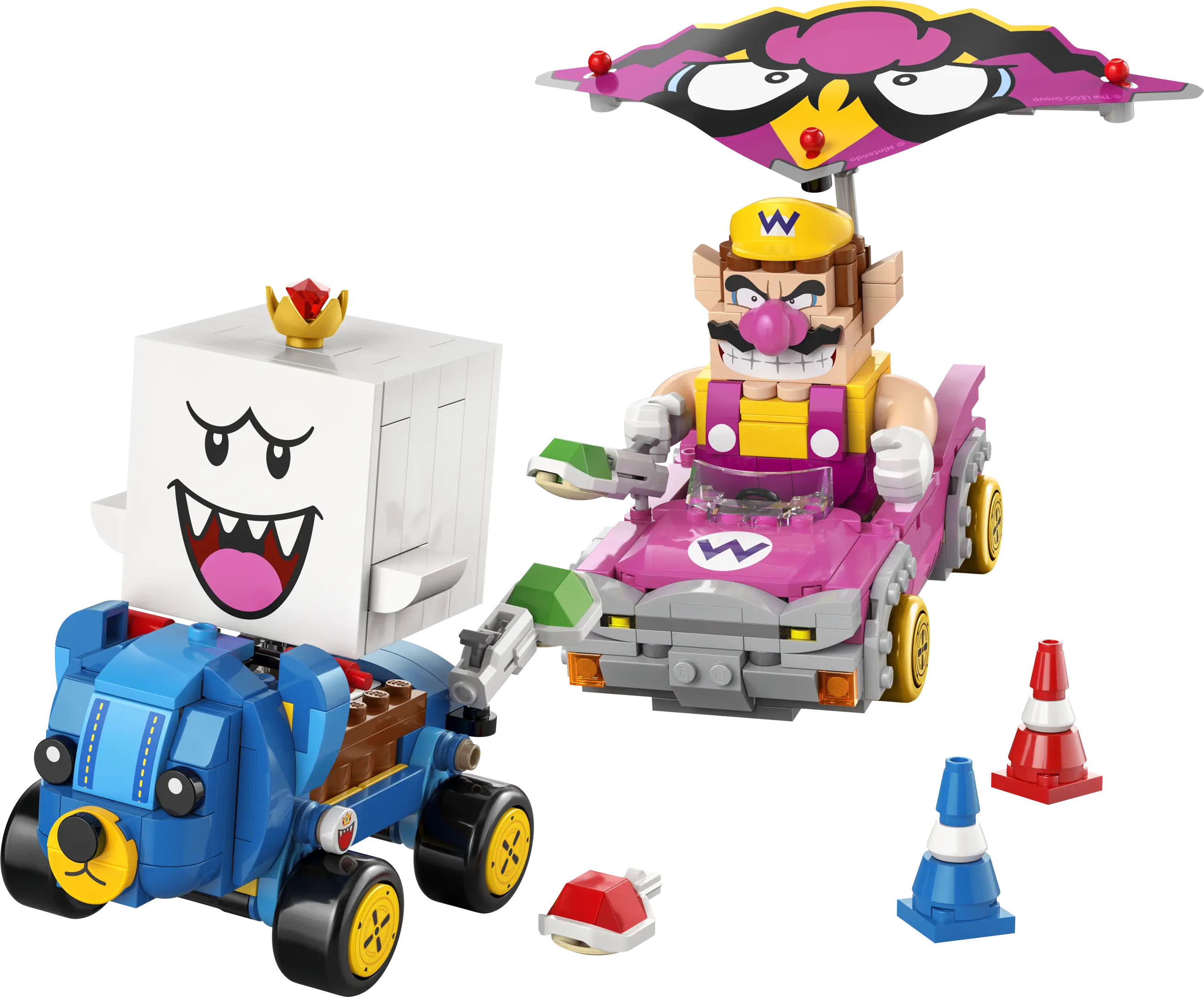 LEGO Super Mario Mario Kart Wario King Boo • Set 72038