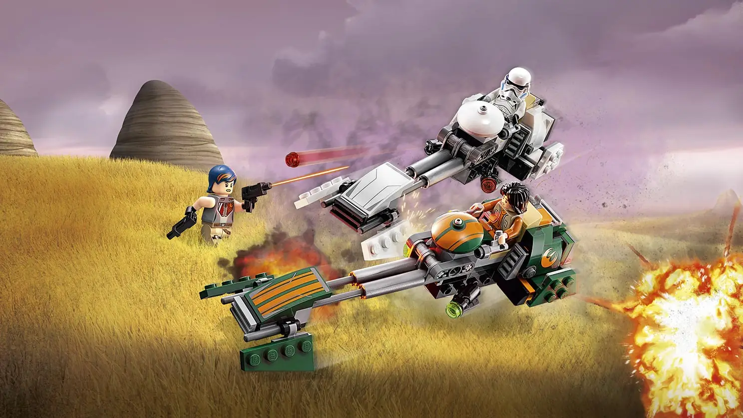 LEGO Star Wars Ezra's Speeder Bike • Set 75090 • SetDB