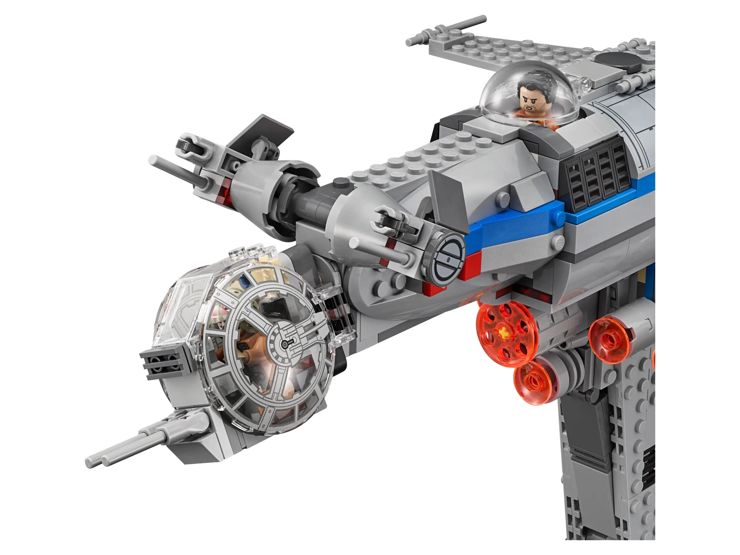 LEGO® Resistance Bomber (Finch Dallow version) - MyBricks.net  Star Wars Resistance Bomber - Blue, Gray, and Orange display picture 1
