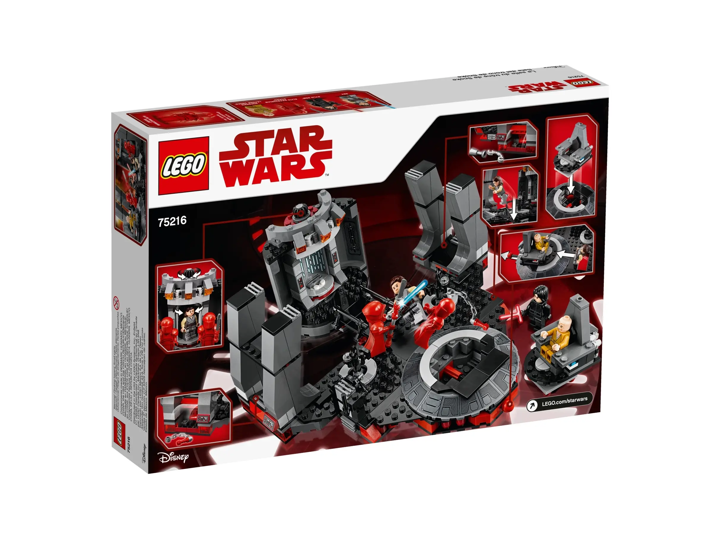 LEGO Star Wars Snoke's Throne Room • Set 75216 • SetDB