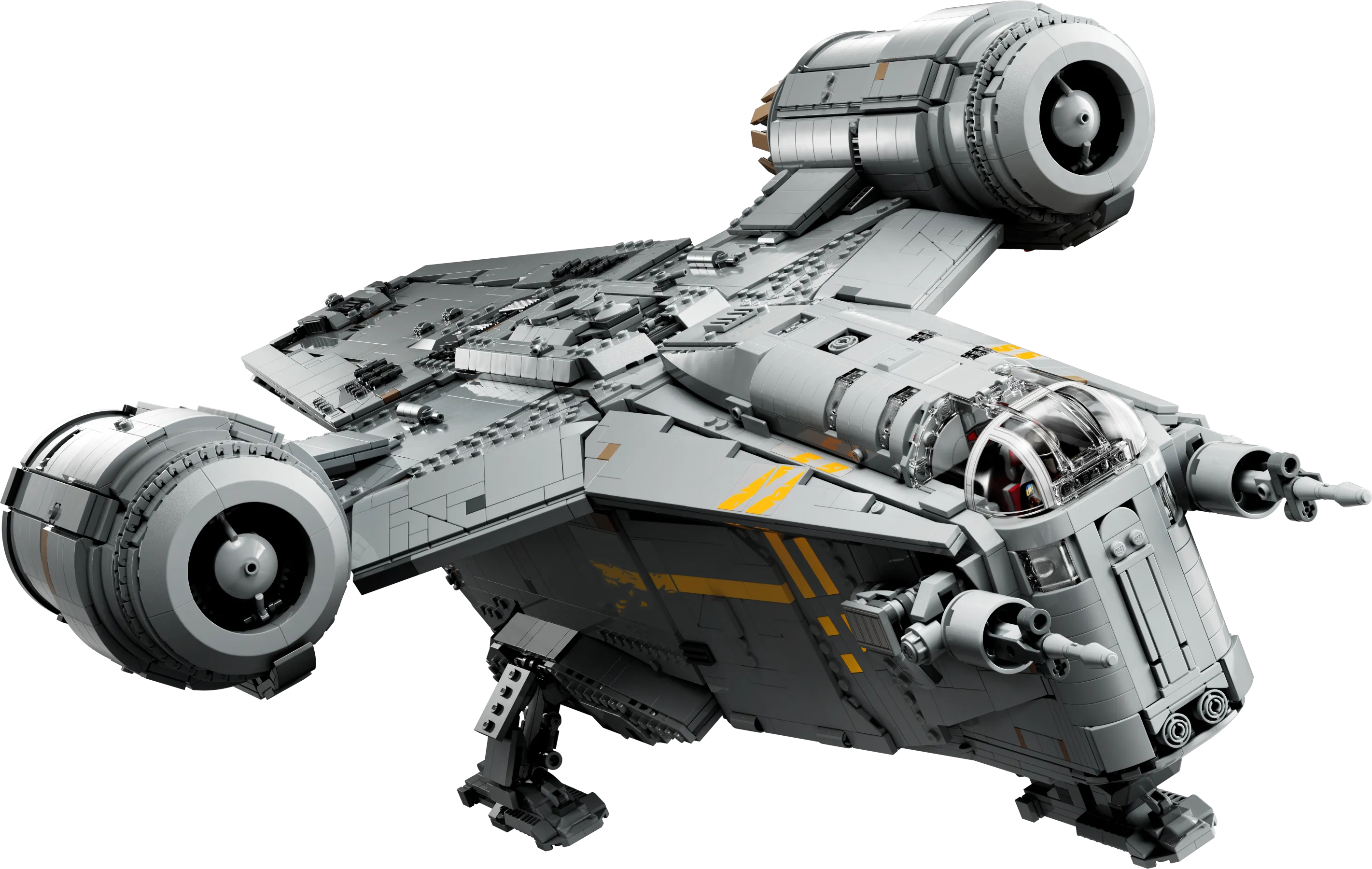 The mandalorian bebedero spaceship lego