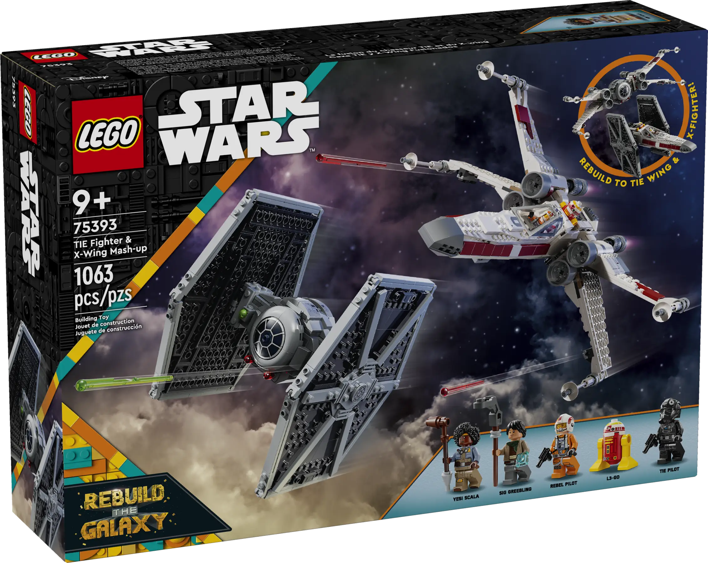 LEGO Star Wars TIE Fighter & X-Wing Mash-up • Set 75393 LEGO Star Wars TIE Fighter & X-Wing Mash-up • Set 75393