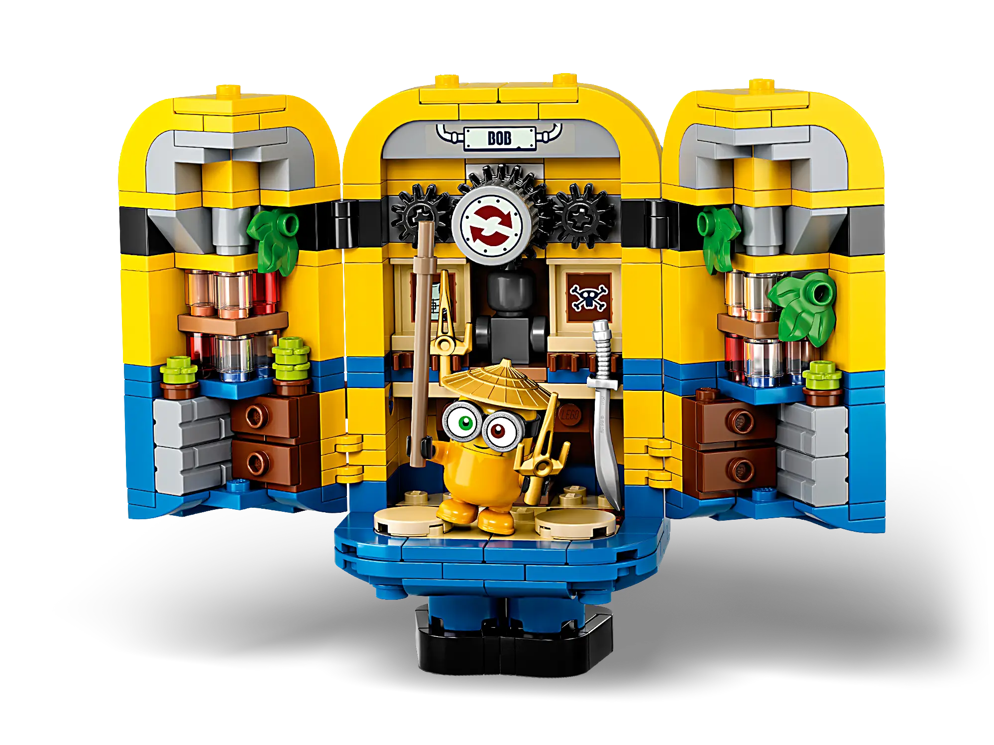 LEGO Brick built Minions and their Lair Set 75551 SetDB