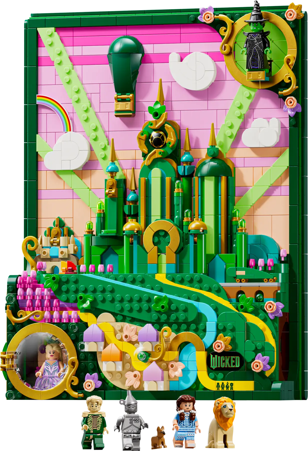 おはおは LEGO Wicked Emerald City Wall Art • Set 75685 • SetDB