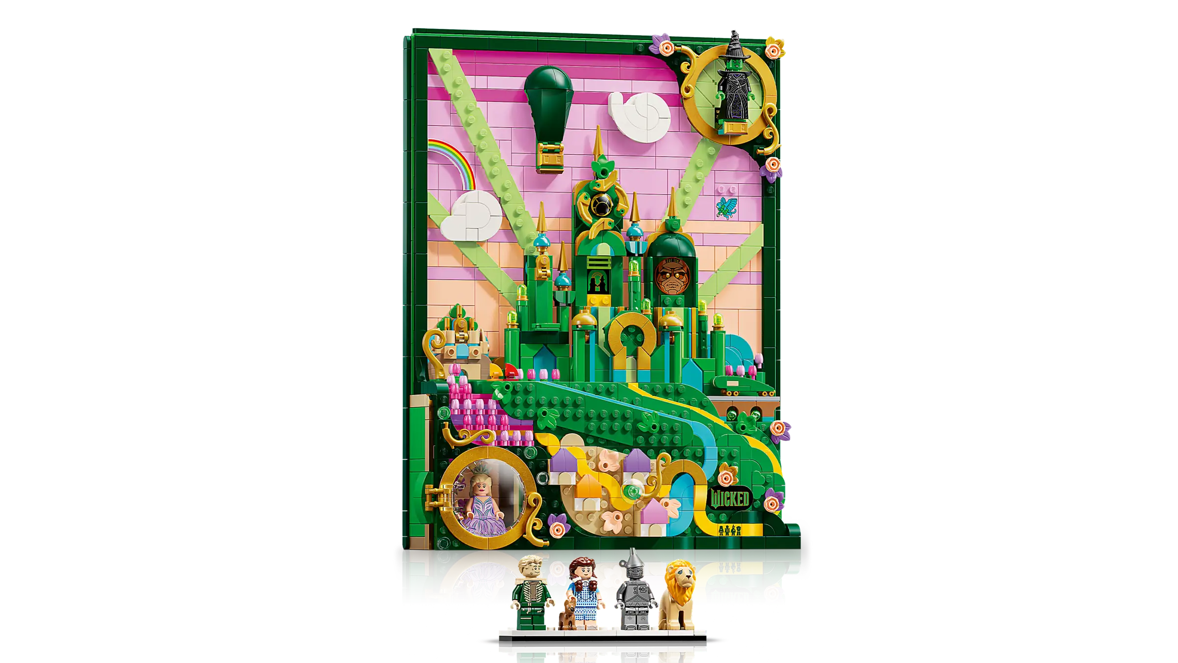 おはおは LEGO Wicked Emerald City Wall Art • Set 75685 • SetDB