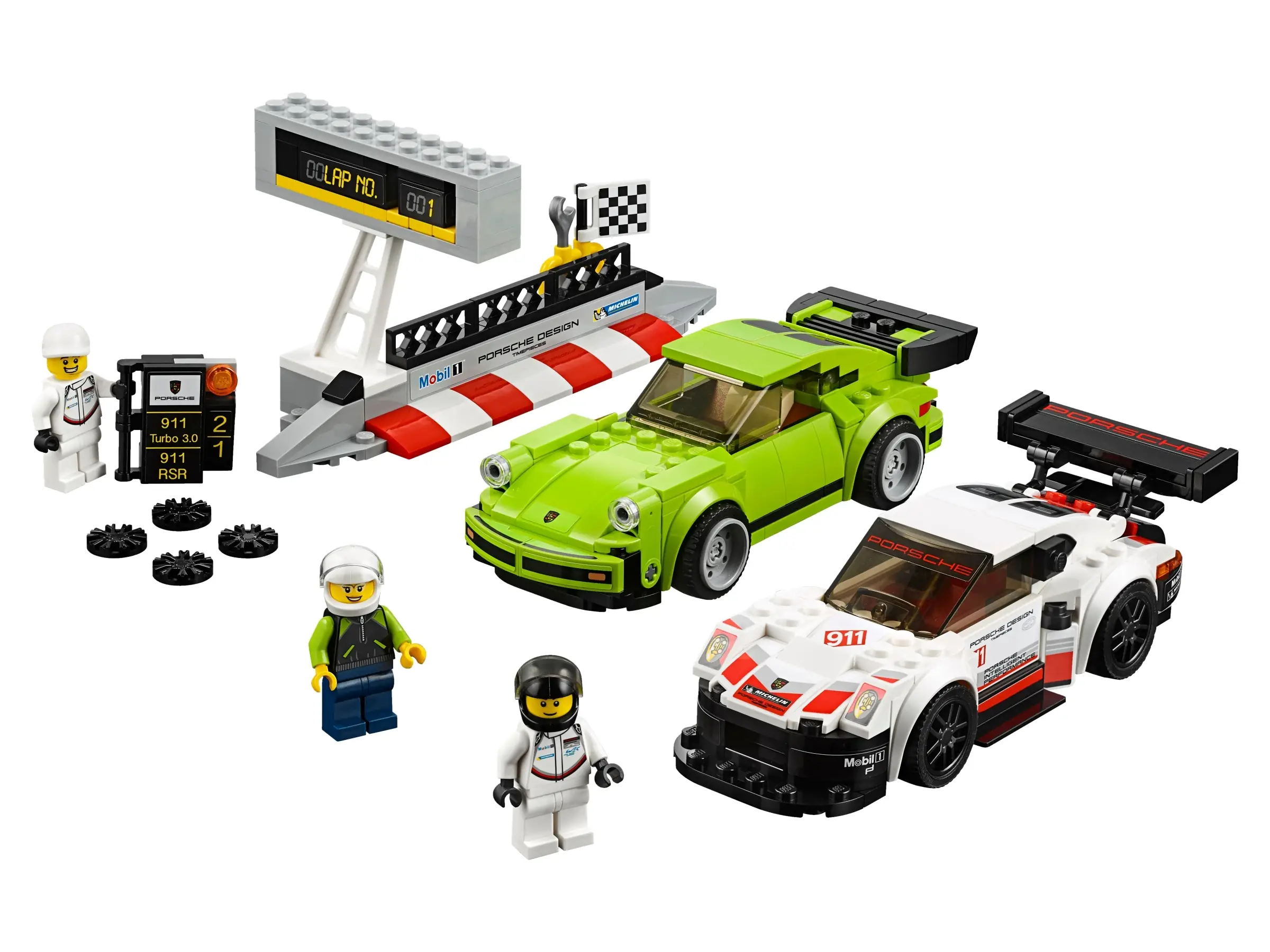 LEGO Speed Champions Porsche 911 RSR and 911 Turbo 3.0