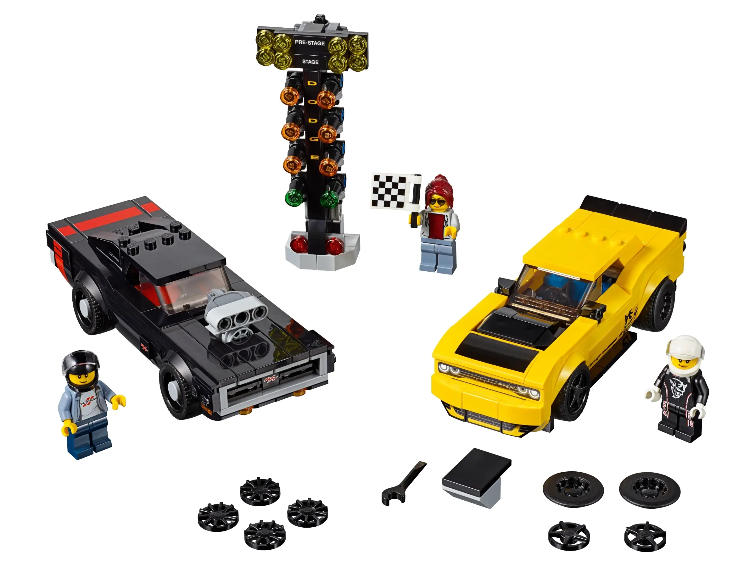 LEGO Speed Champions 2018 Dodge Challenger SRT Demon and 1970