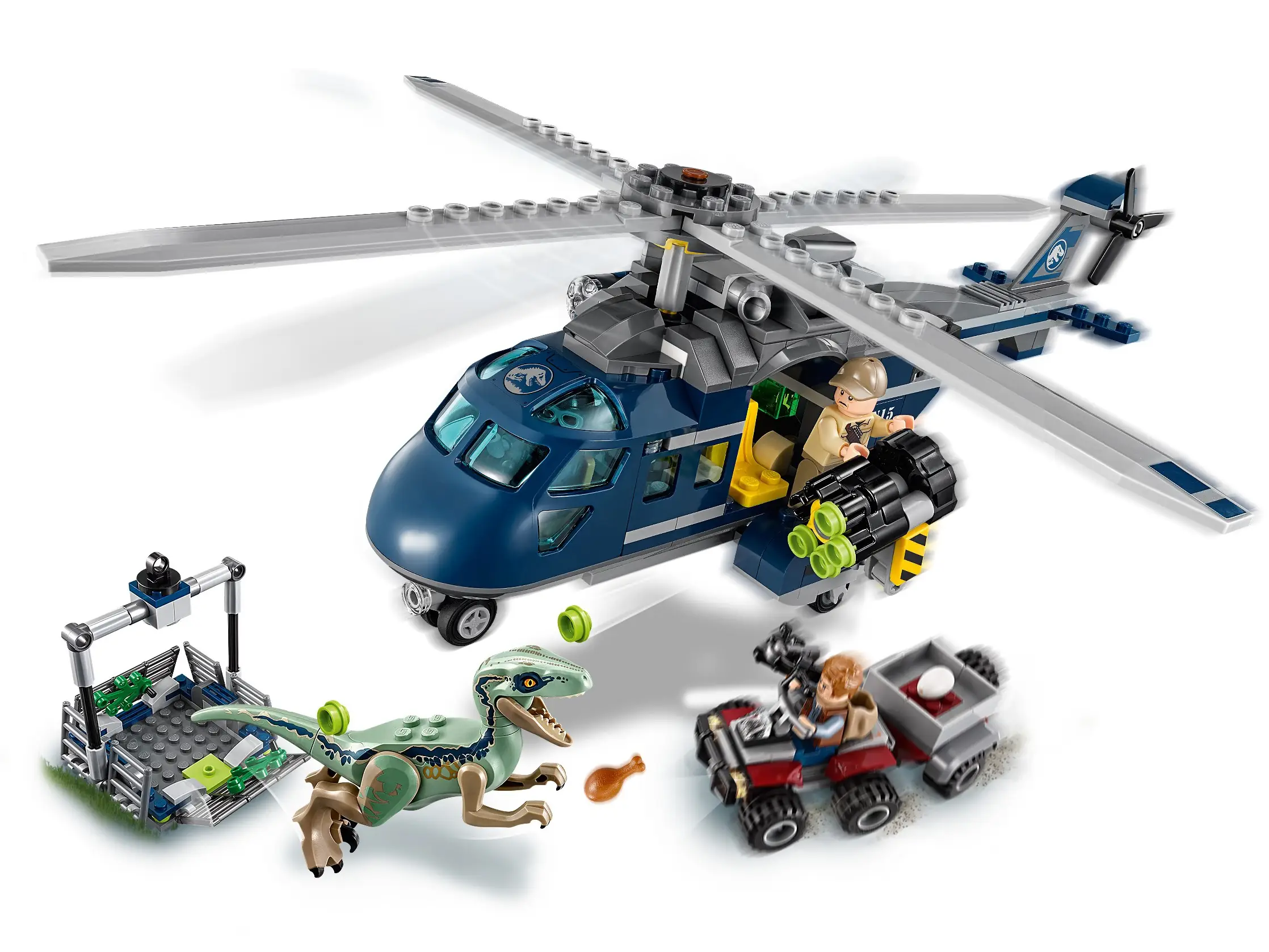 LEGO Jurassic World Blue s Helicopter Pursuit