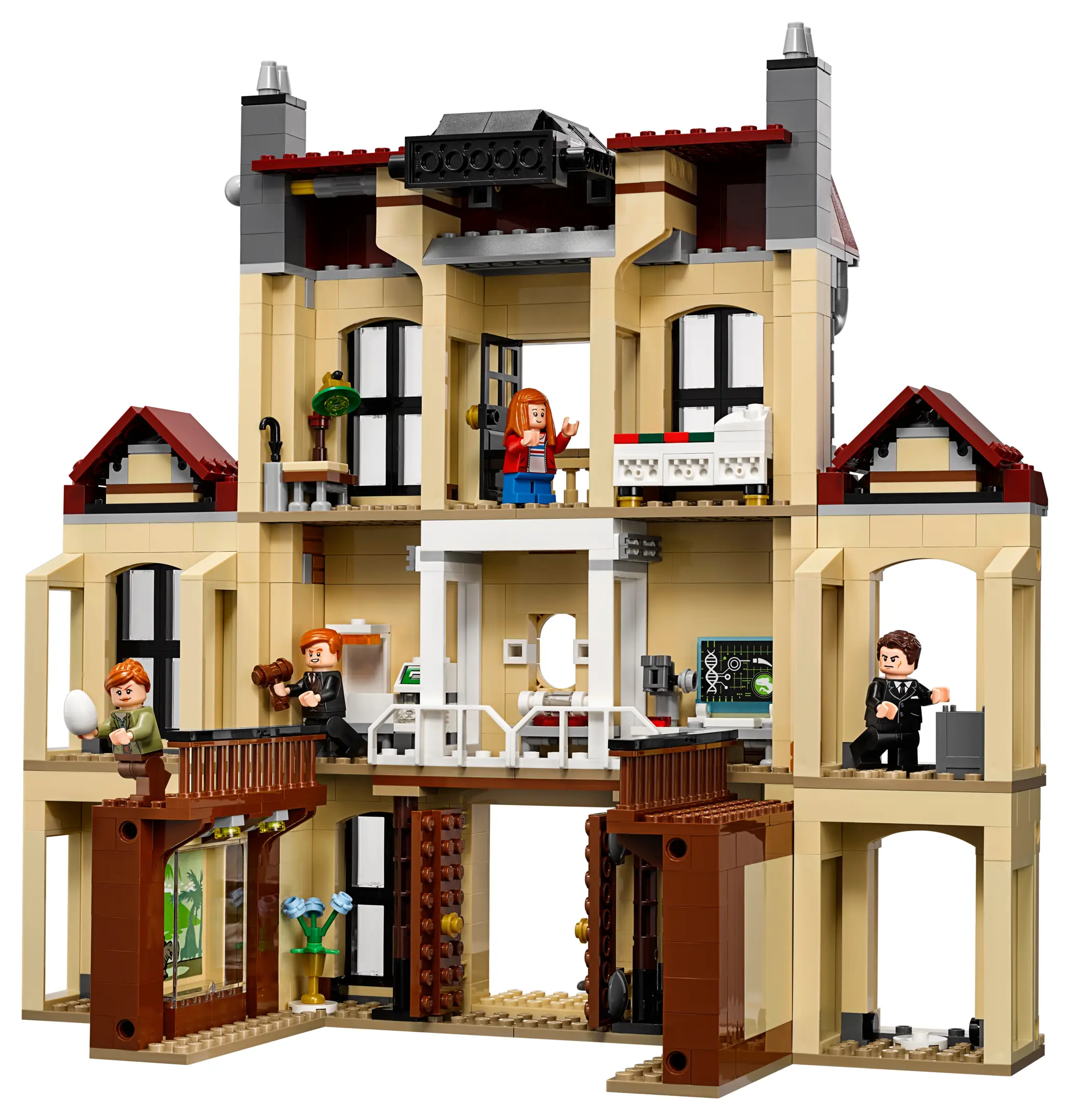 Jurassic world lego mansion sale