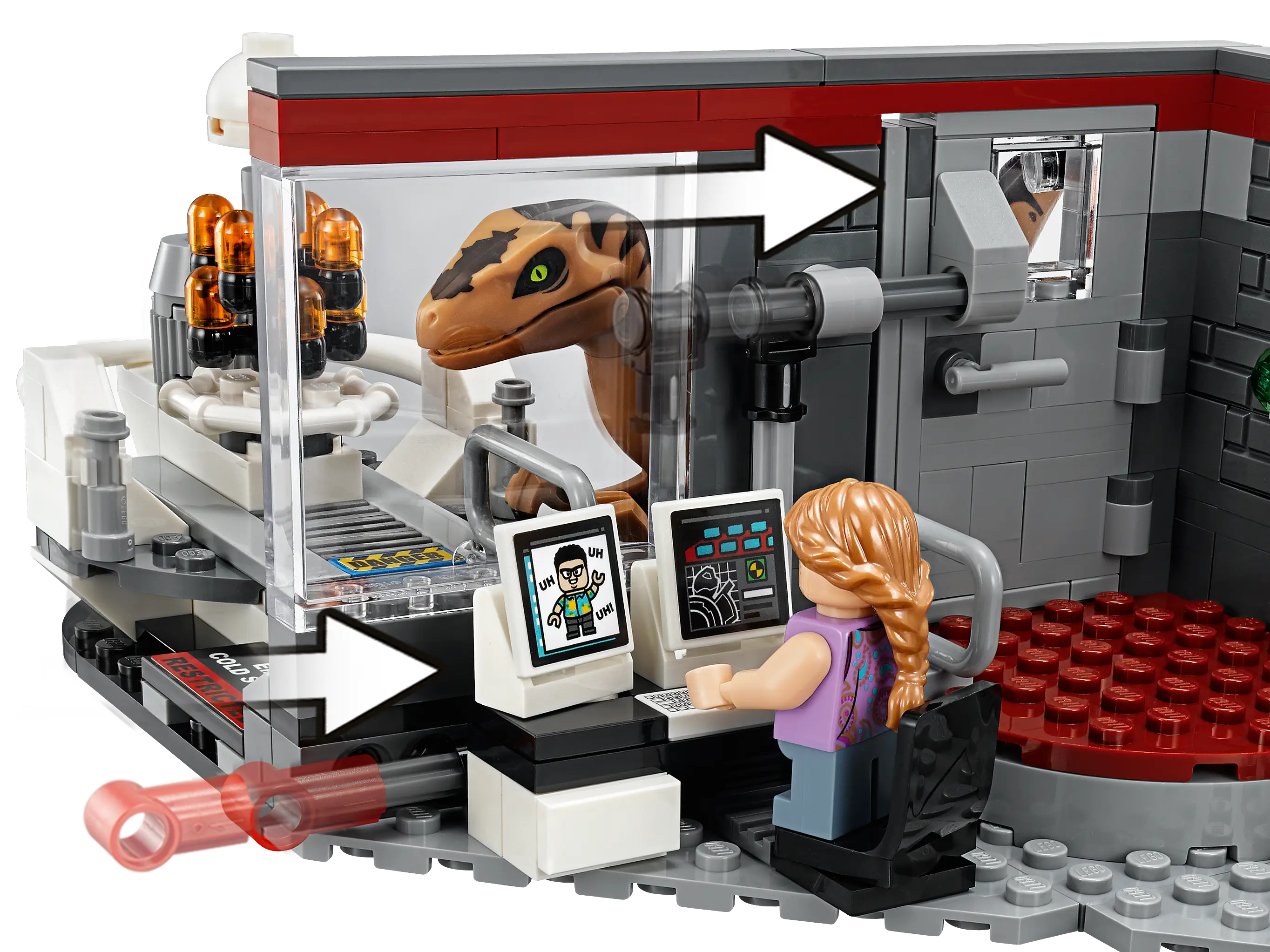 LEGO Jurassic World Jurassic Park Velociraptor Chase
