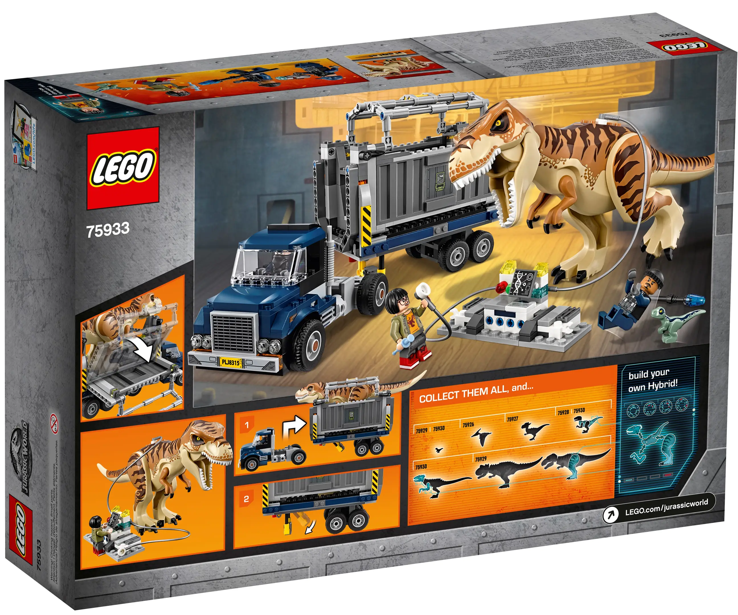 LEGO Jurassic World T. rex Transport Set 75933 SetDB