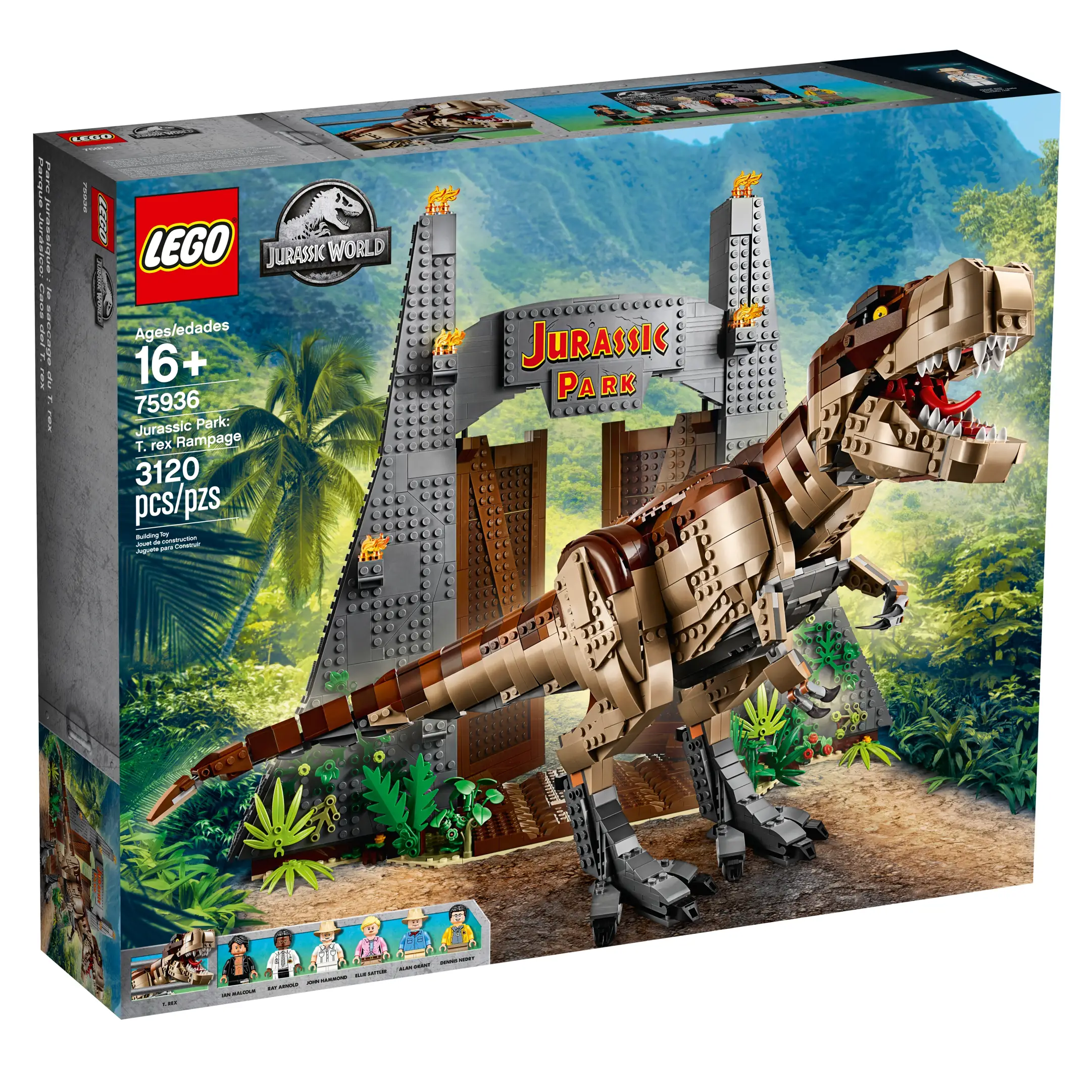 Tyrannosaurus Lego 75936 Bricklink Jurassic World Brickset Lego