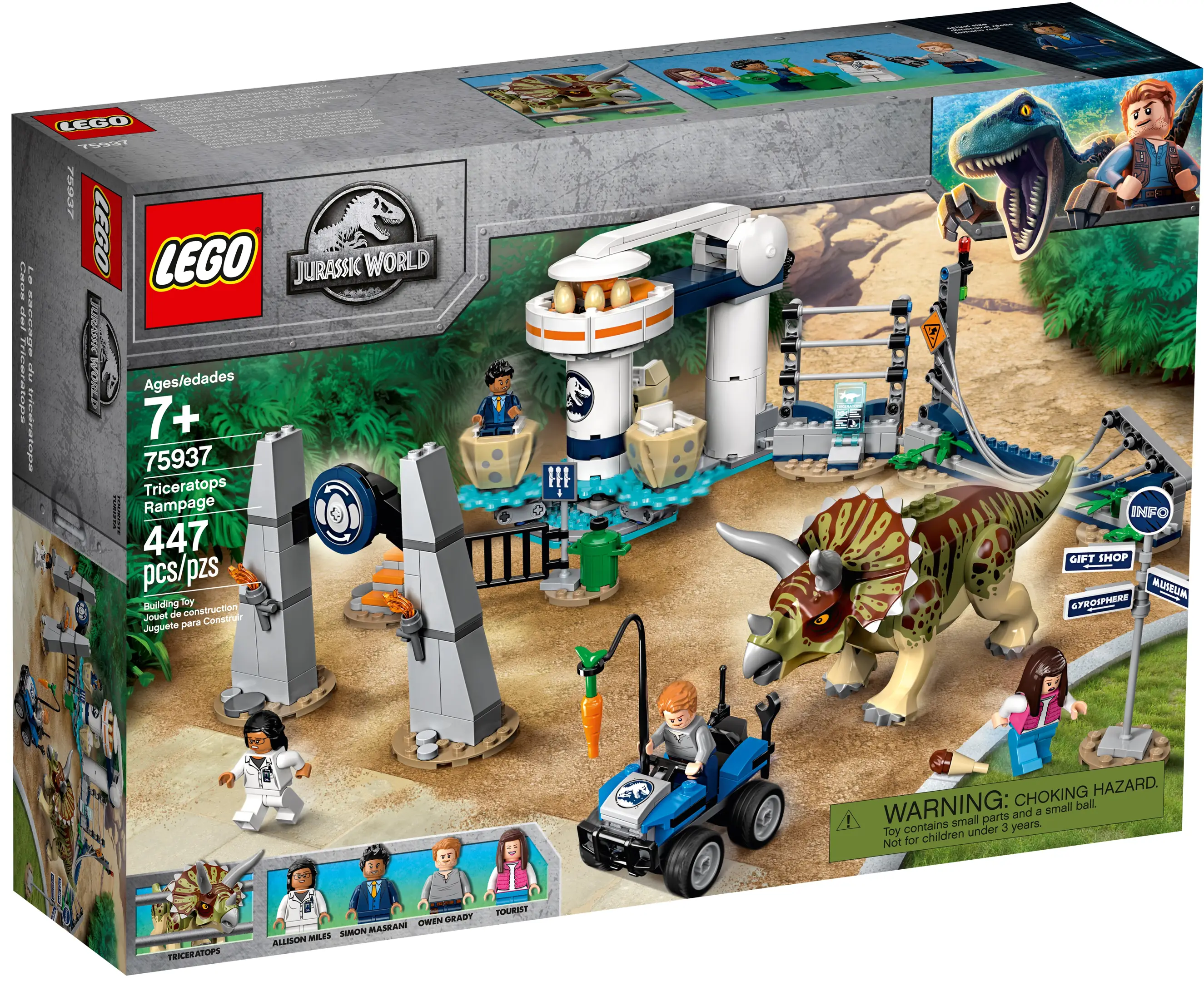 LEGO Jurassic World Triceratops Rampage • Set 75937 • SetDB
