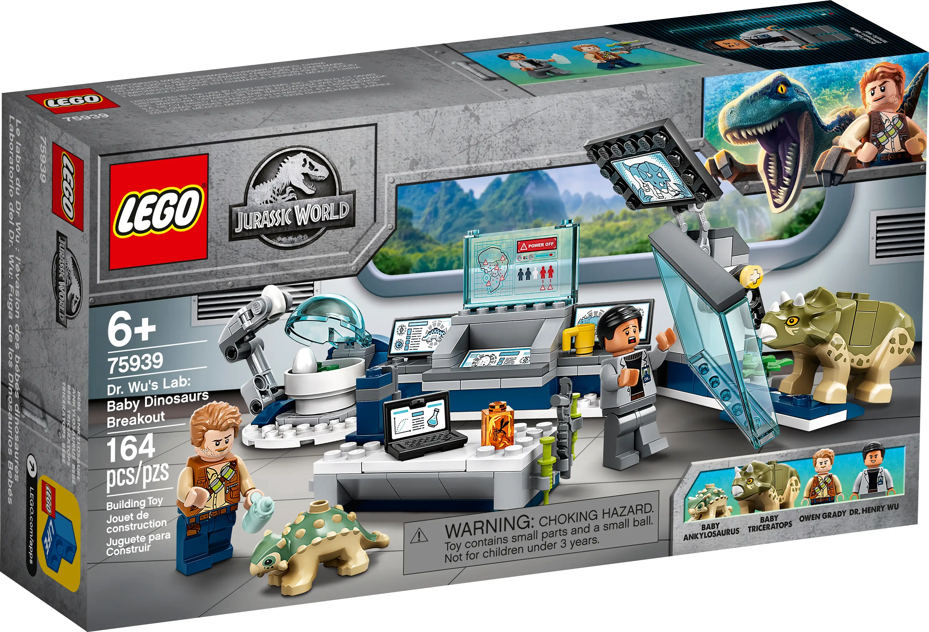 Dr Wu's 75939 Lego Instructions LEGO Jurassic World Wu's Lab