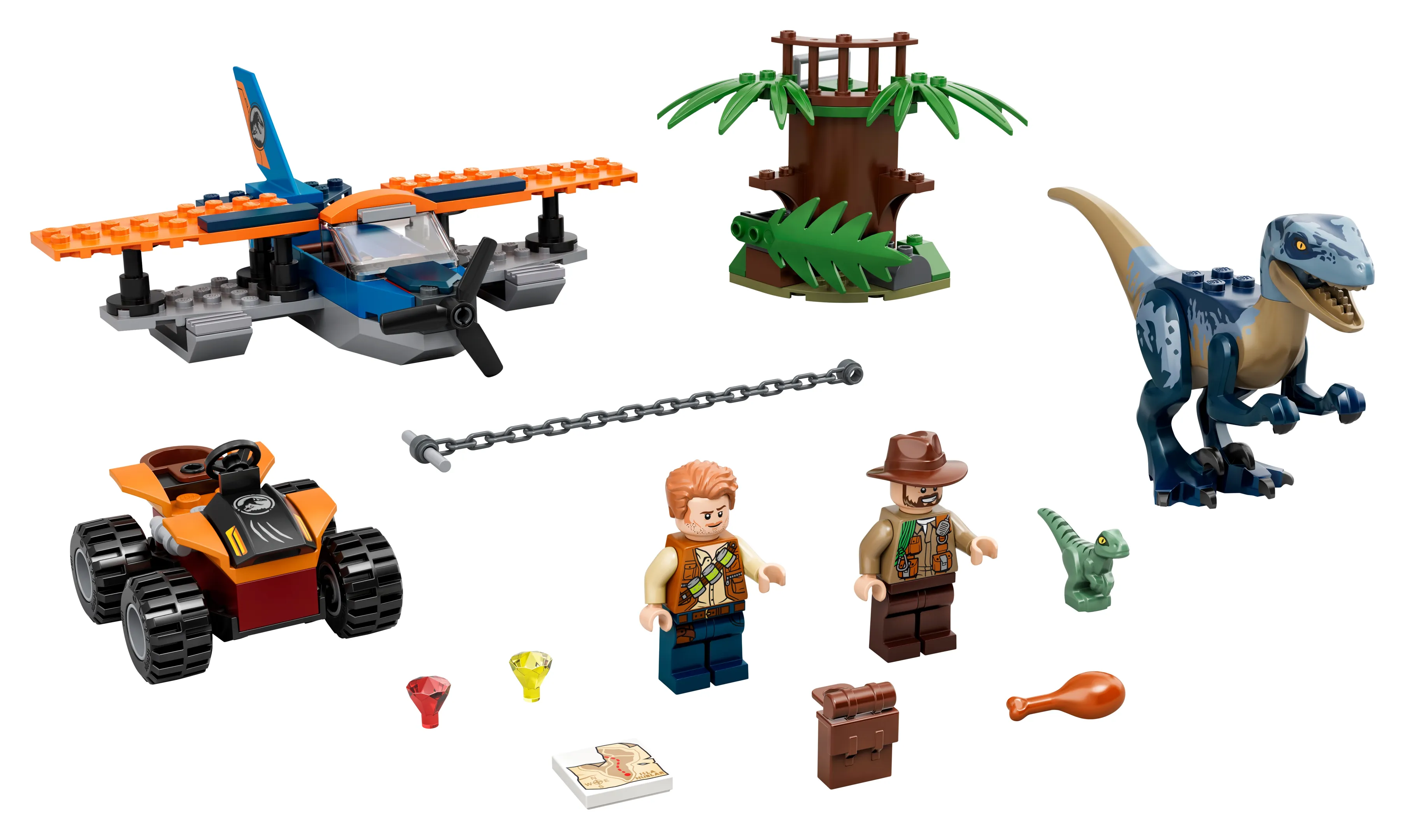 LEGO Jurassic World Velociraptor Biplane Rescue Mission