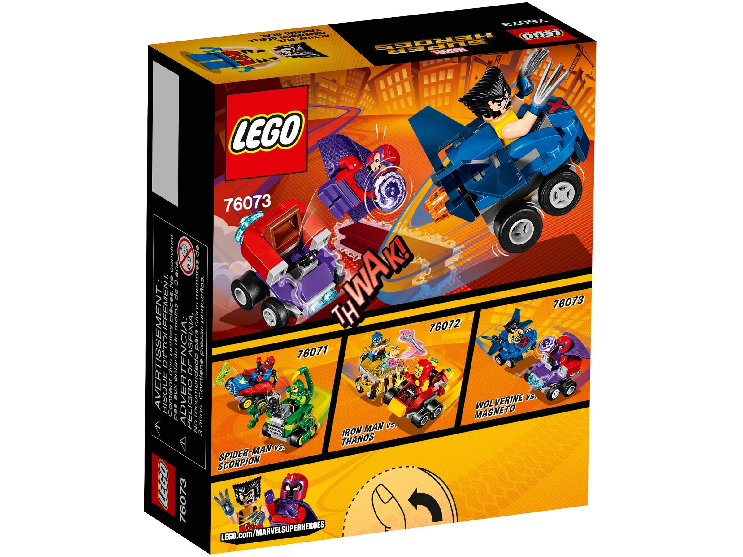 LEGO Marvel Mighty Micros Wolverine vs. Magneto • Set 76073