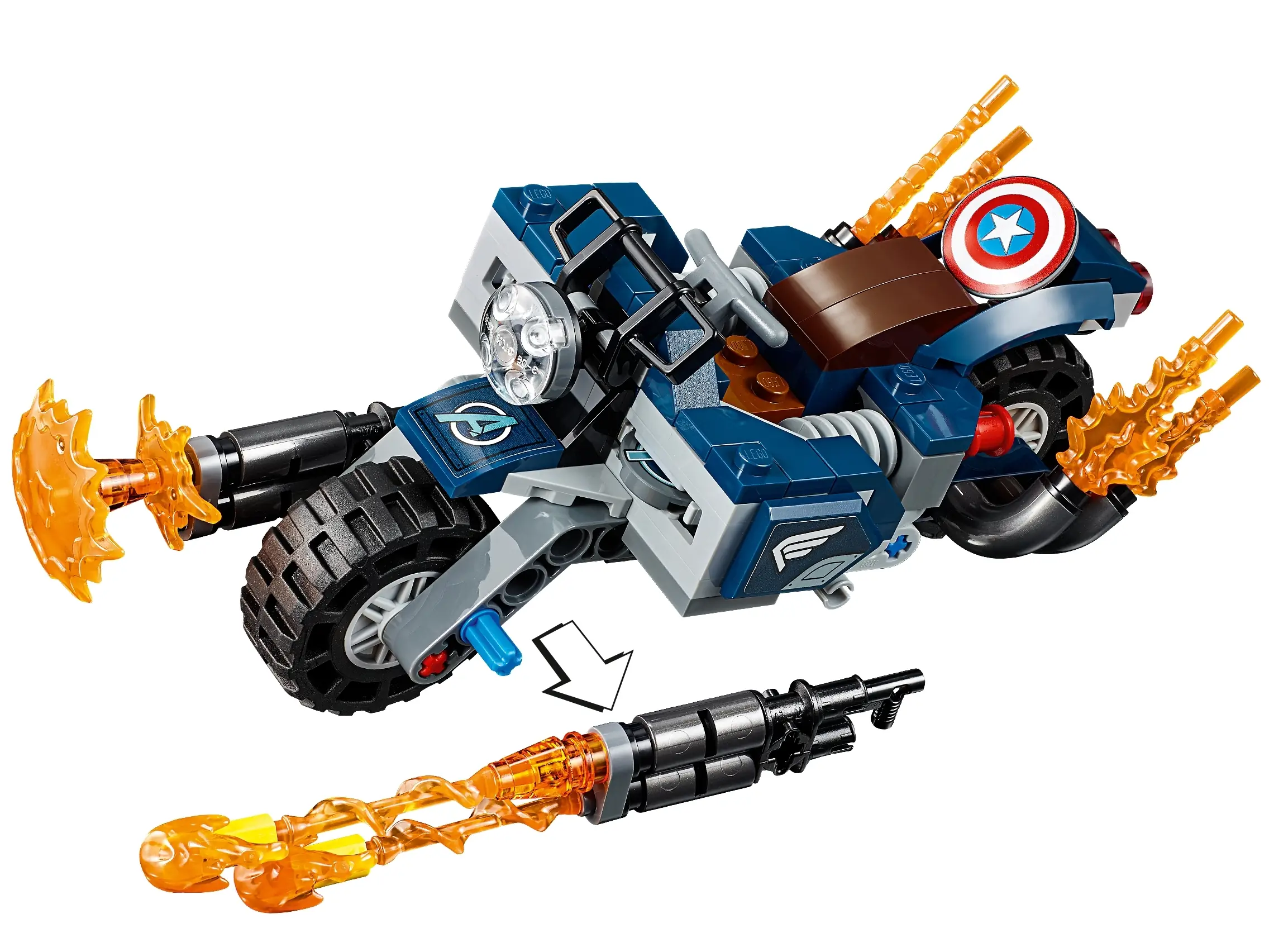 Lego captain america bike sale