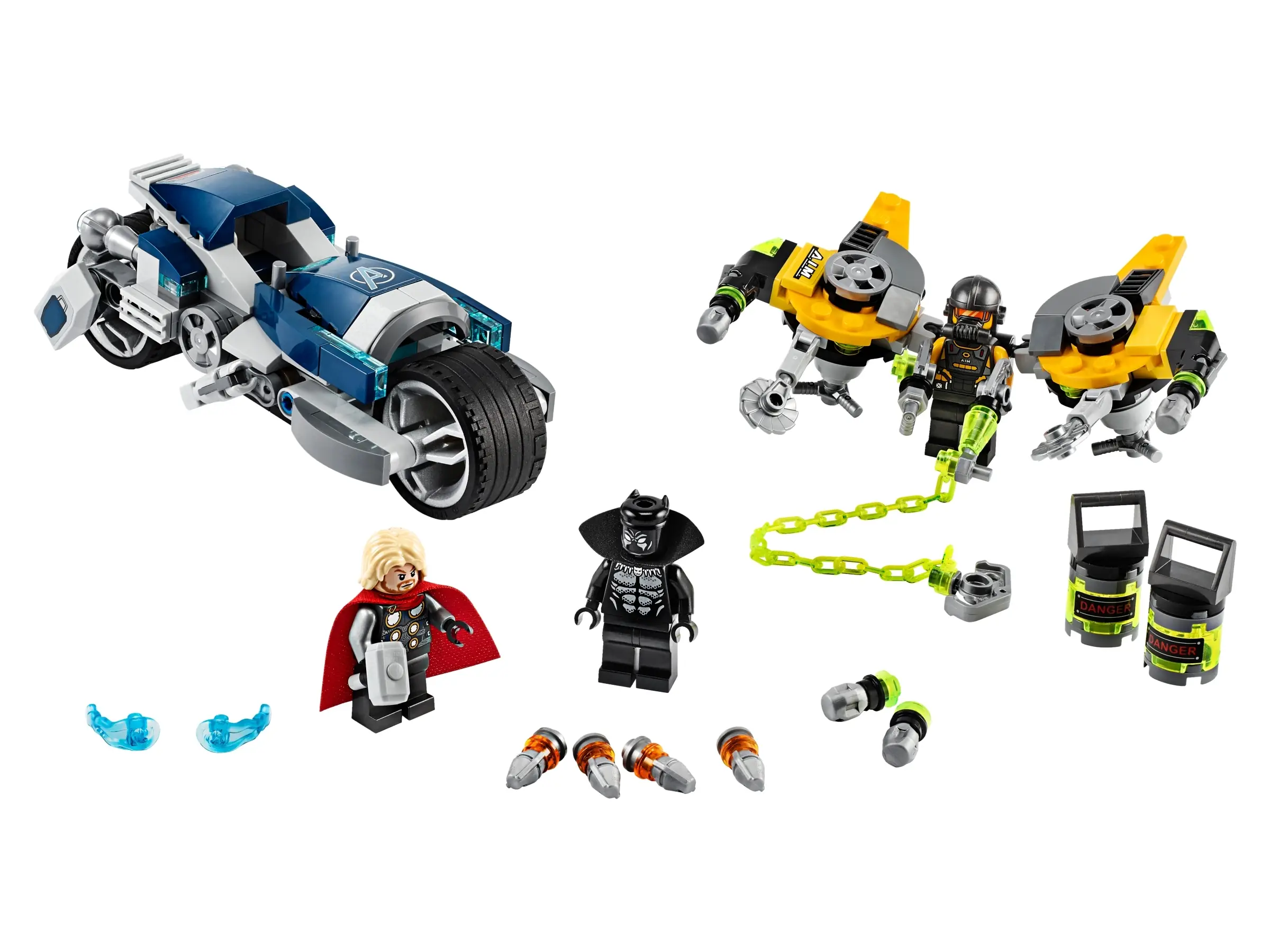 Nintendo Switch nemm LEGO Marvel Avengers Speeder Bike Attack • Set 76142 • SetDB