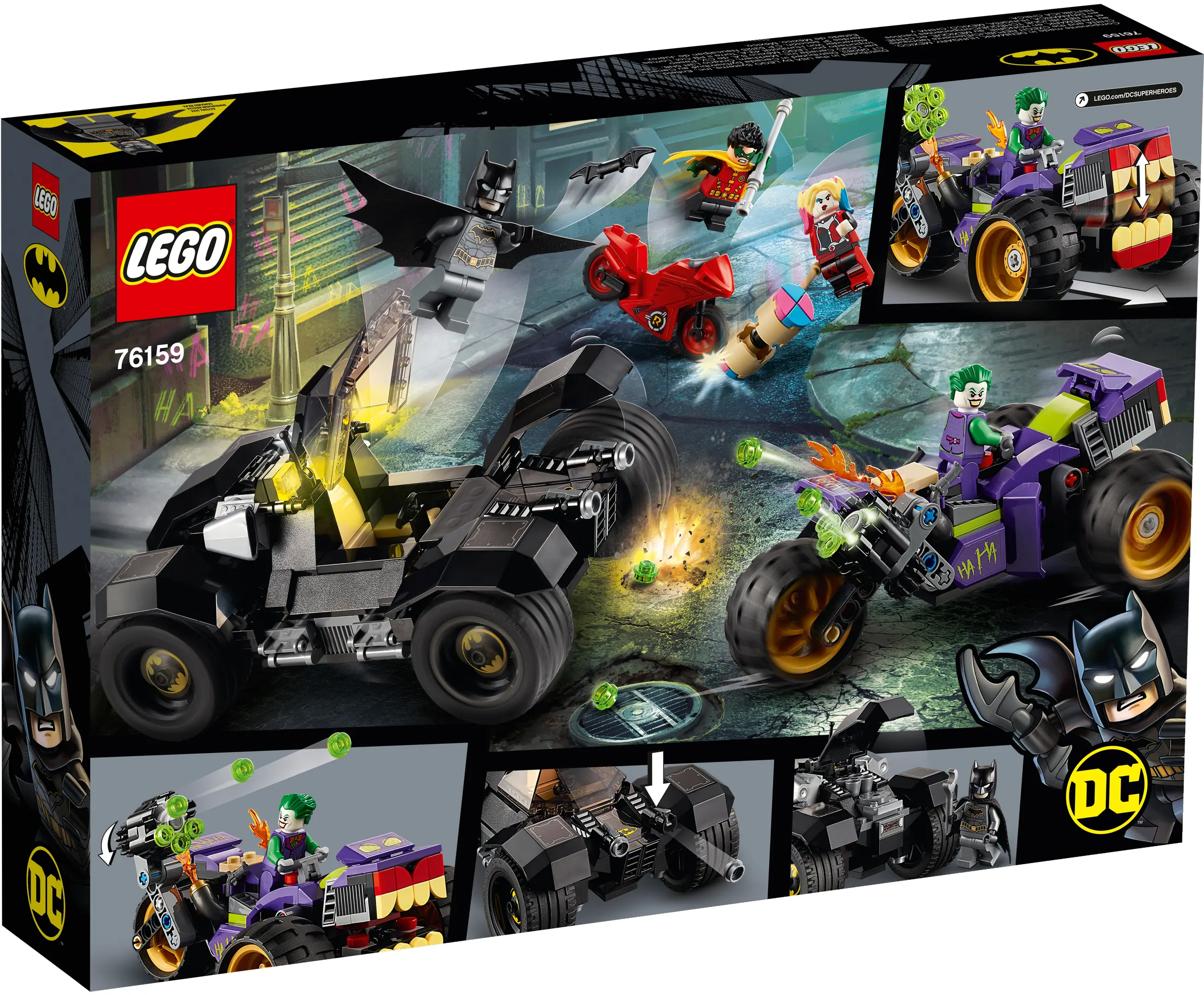 LEGO Batman Joker's Trike Chase • Set 76159 • SetDB