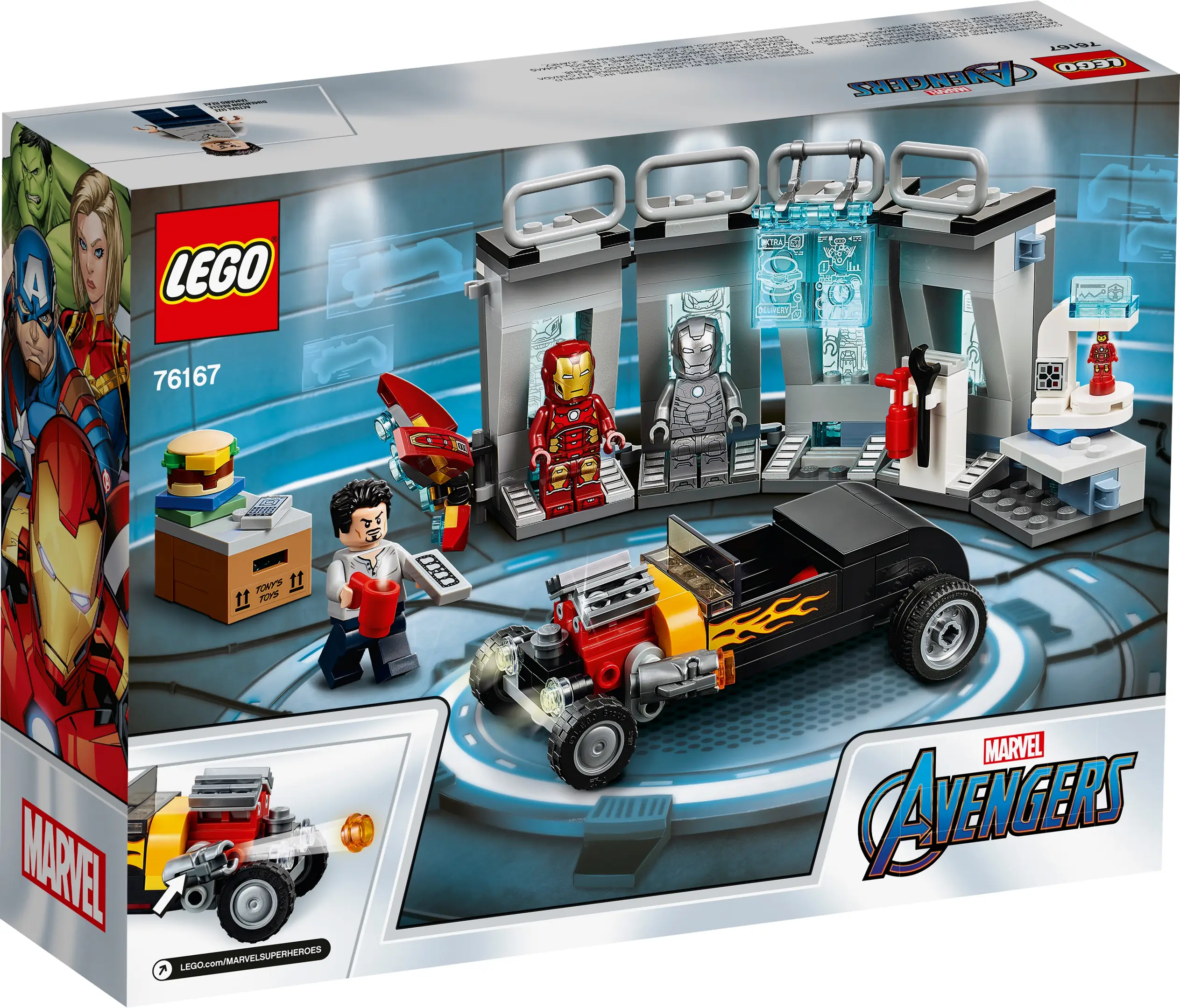 Lego marvel 76167 avengers iron man armory superhero building the hall of armor sale