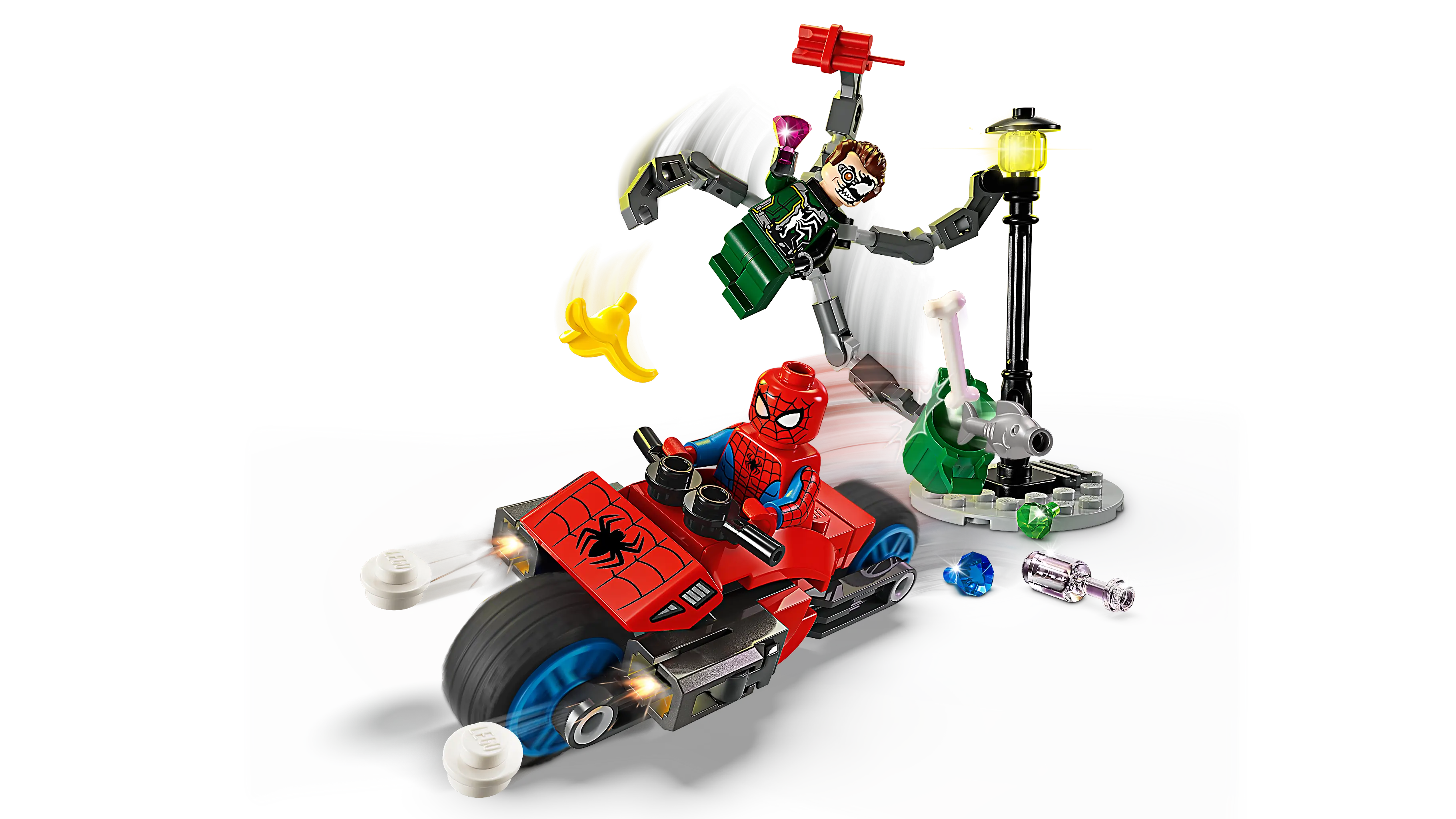 LEGO Marvel Motorcycle Chase Spider-Man vs. Doc Ock