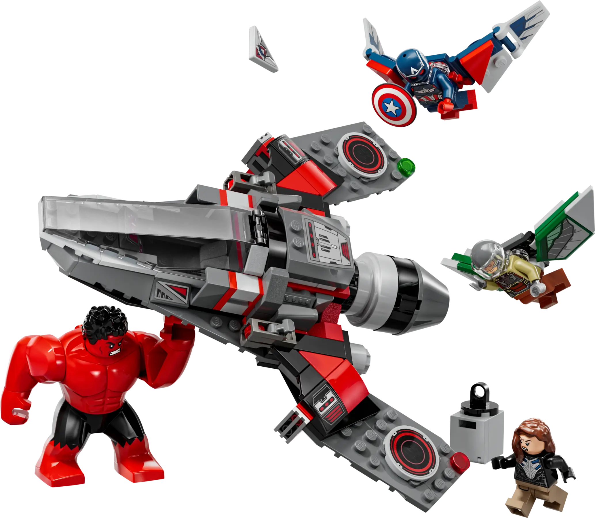 Captain America Falcon Bricklink LEGO Marvel Falcon Black Widow