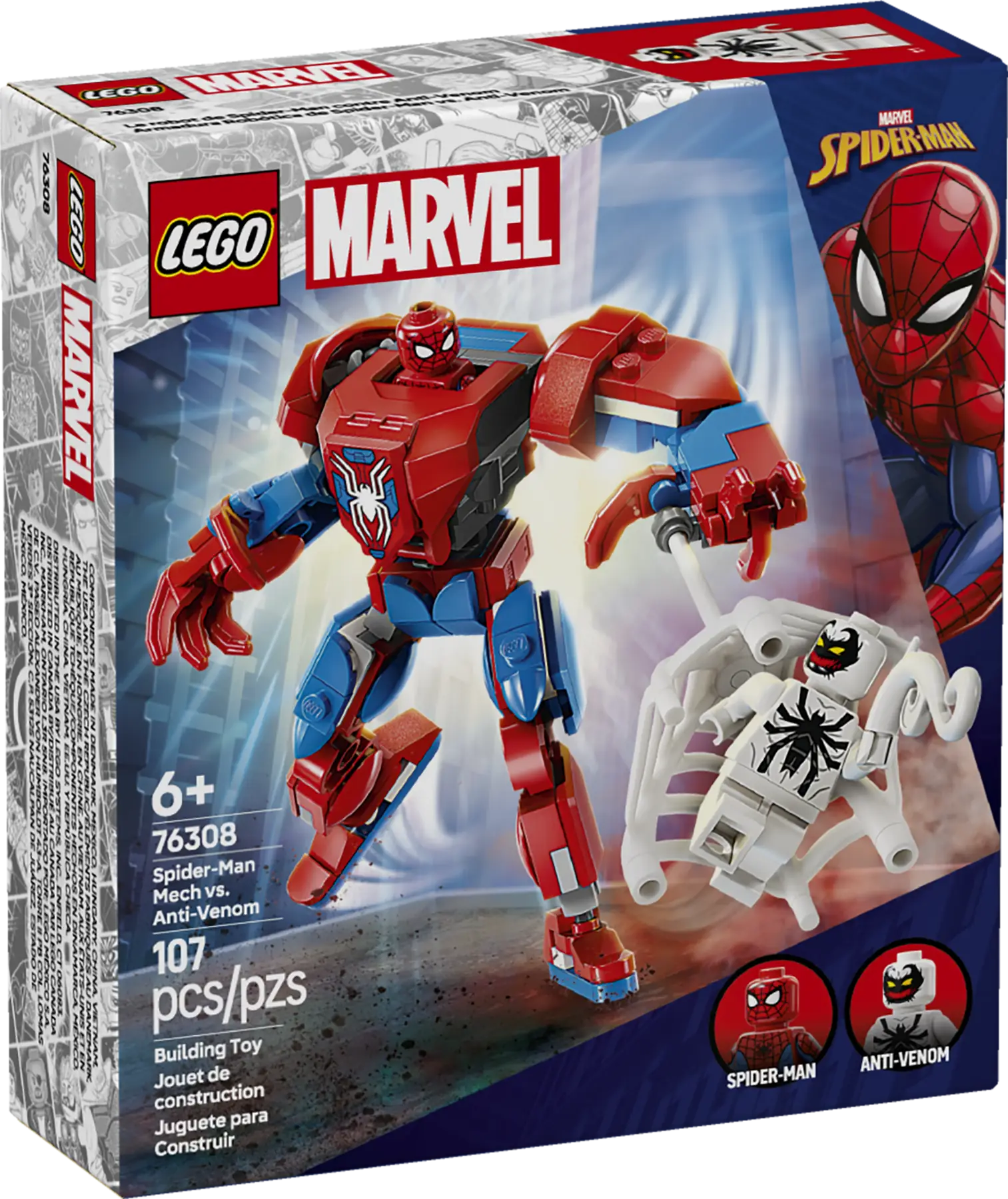 LEGO Marvel Spider-Man Mech vs. Anti-Venom • Set 76308