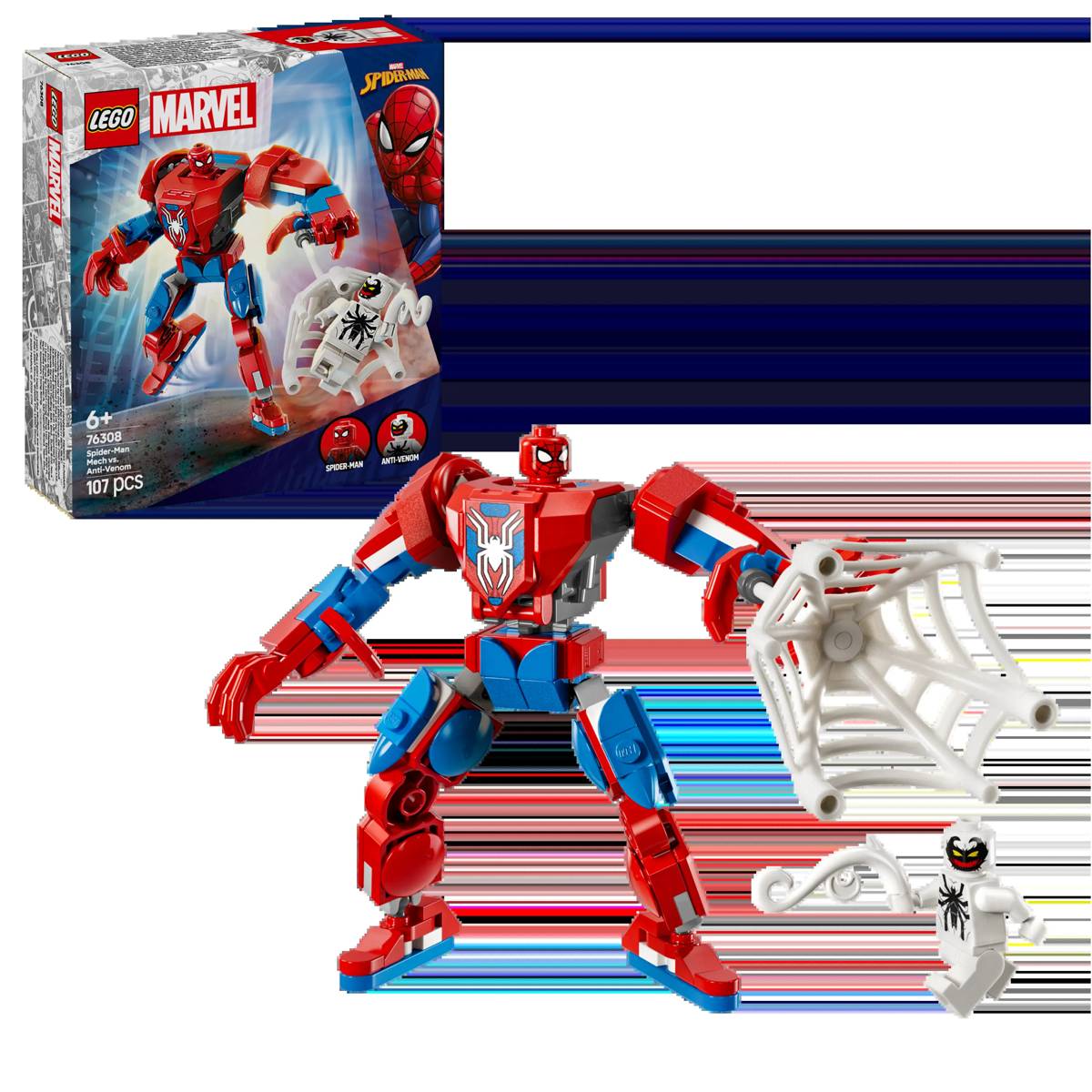 LEGO Marvel Spider-Man Mech vs. Anti-Venom • Set 76308