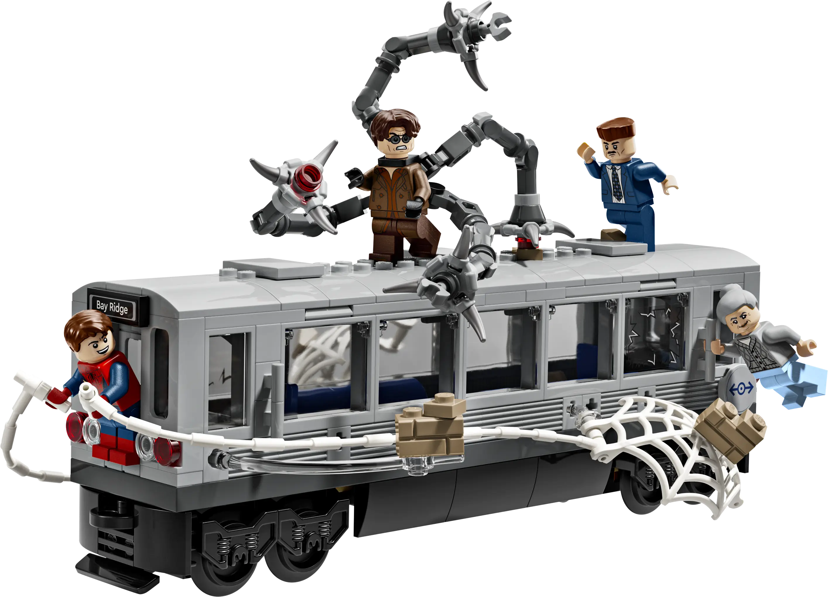 LEGO Marvel Spider-Man vs. Doc Ock Subway Train Scene