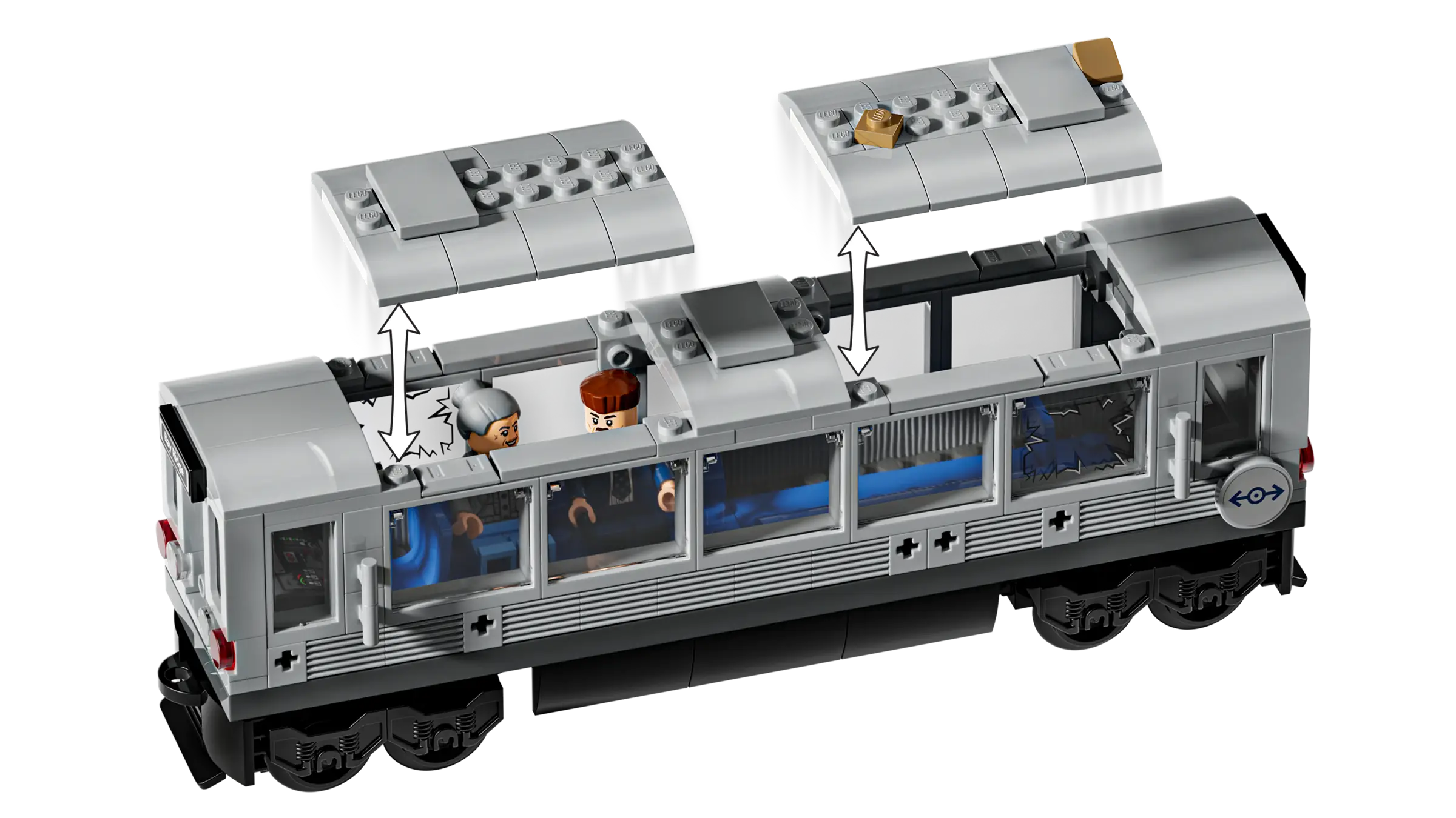 LEGO Marvel Spider-Man vs. Doc Ock Subway Train Scene